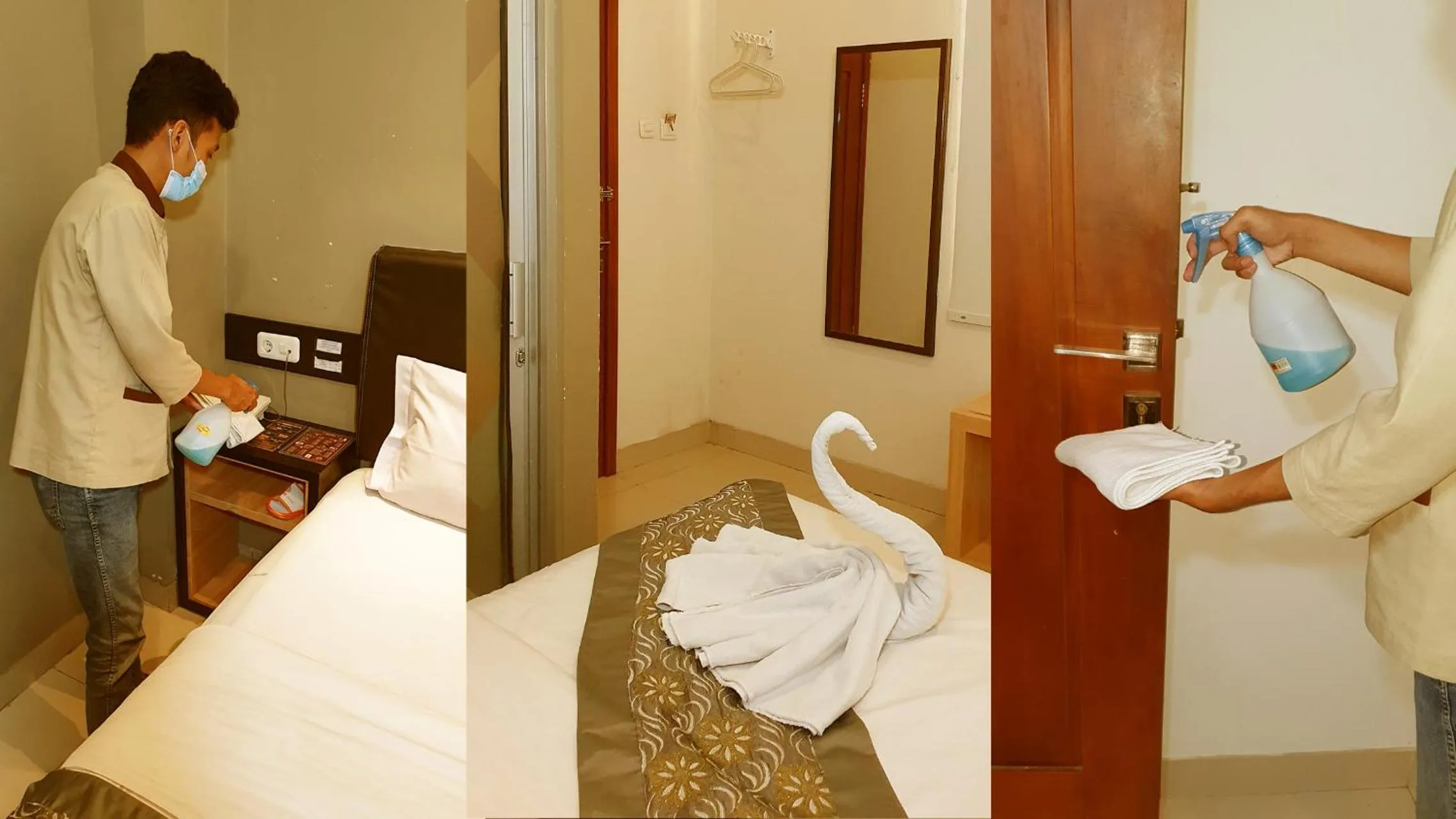 Bed in Sunrise Hotel Jogja