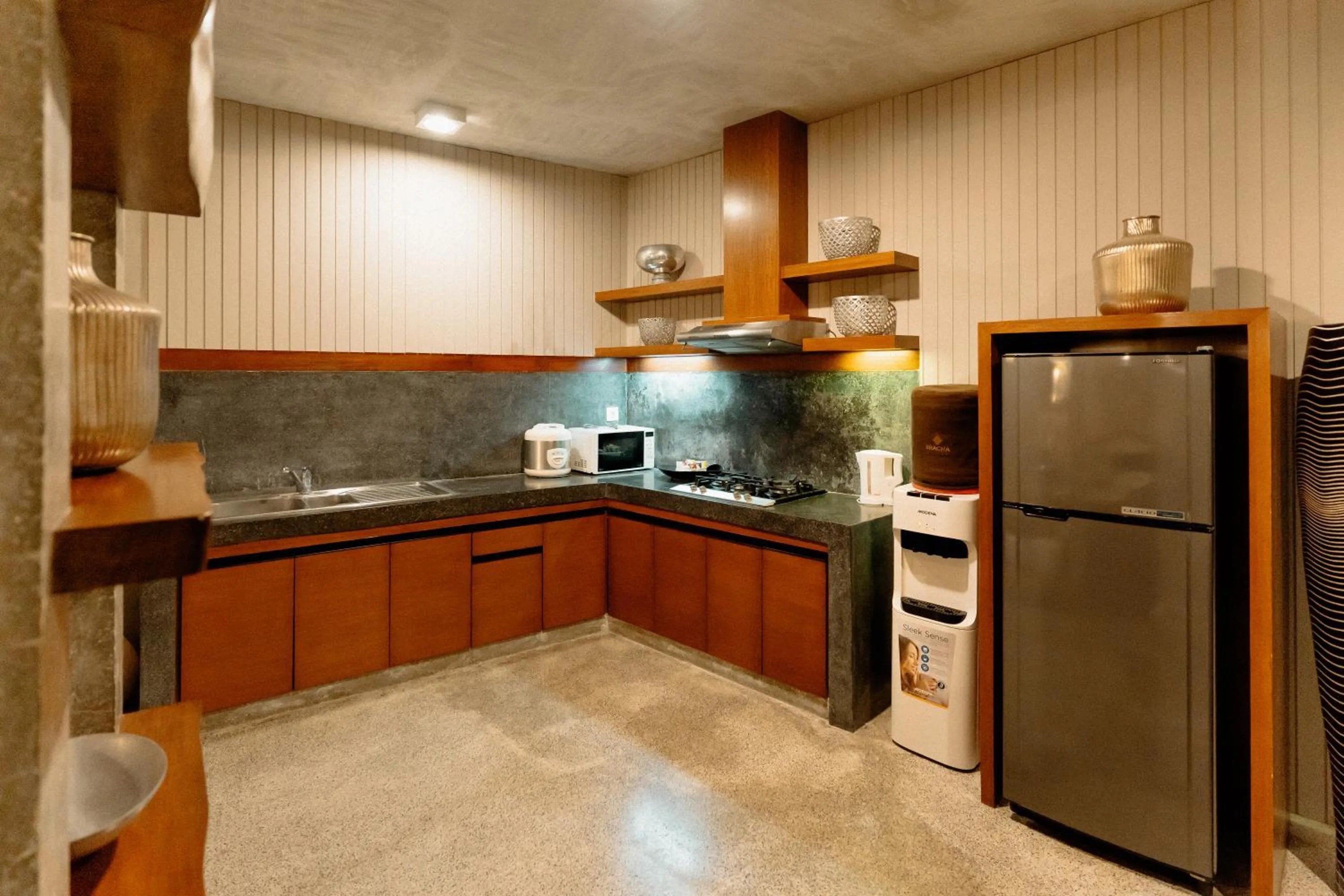 Kitchen or kitchenette in Bracha Villas Bali