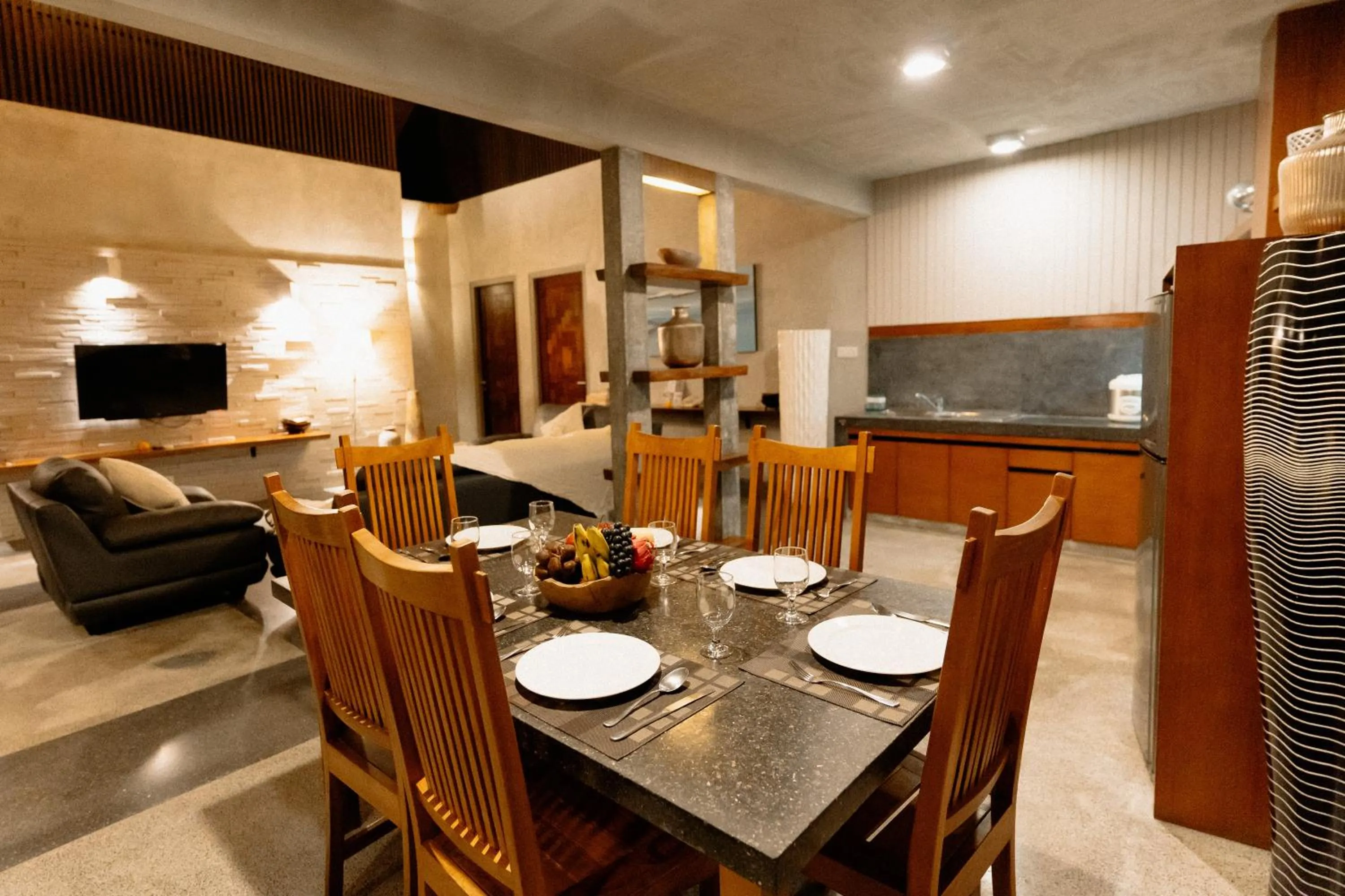 Dining area in Bracha Villas Bali