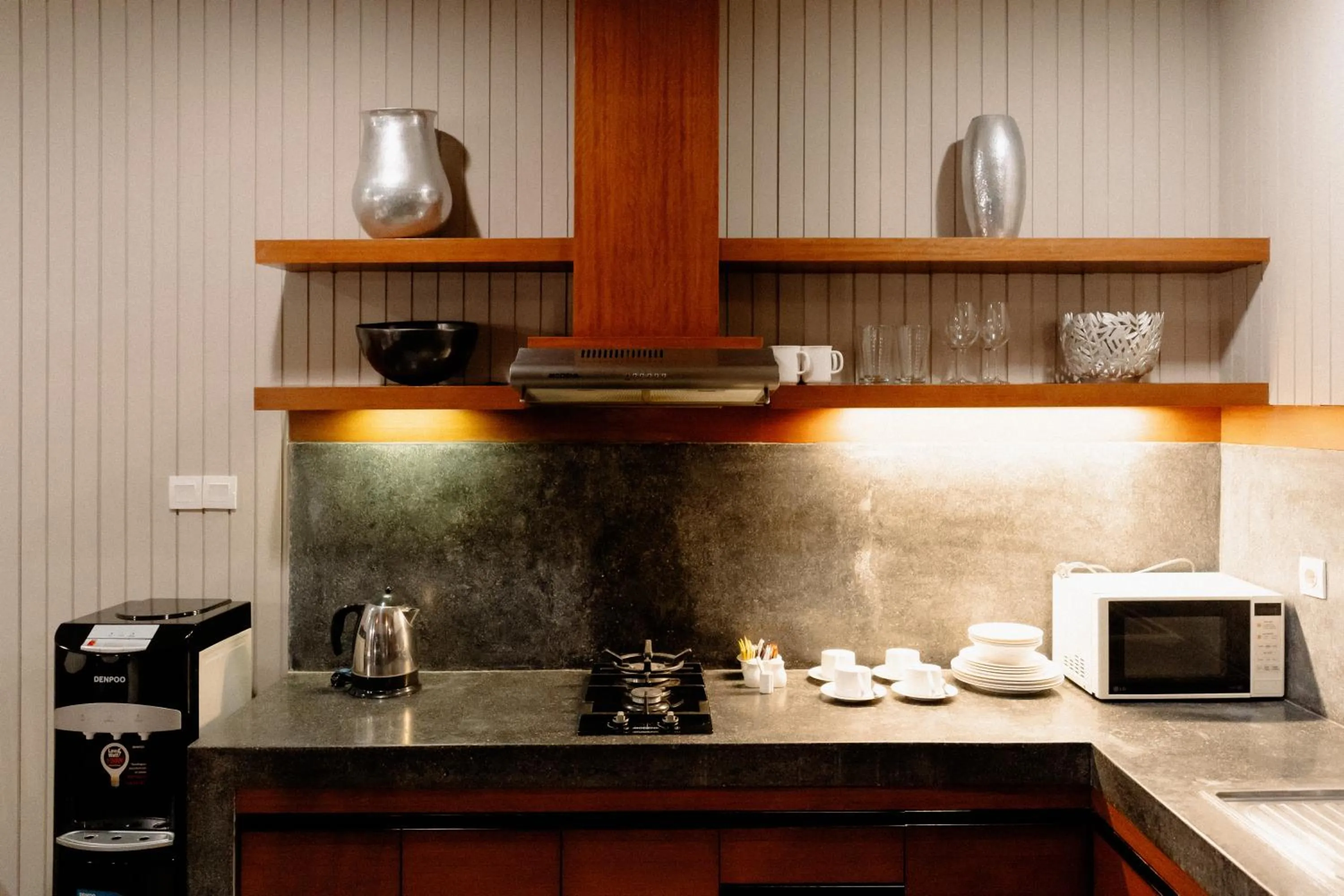 Kitchen or kitchenette in Bracha Villas Bali