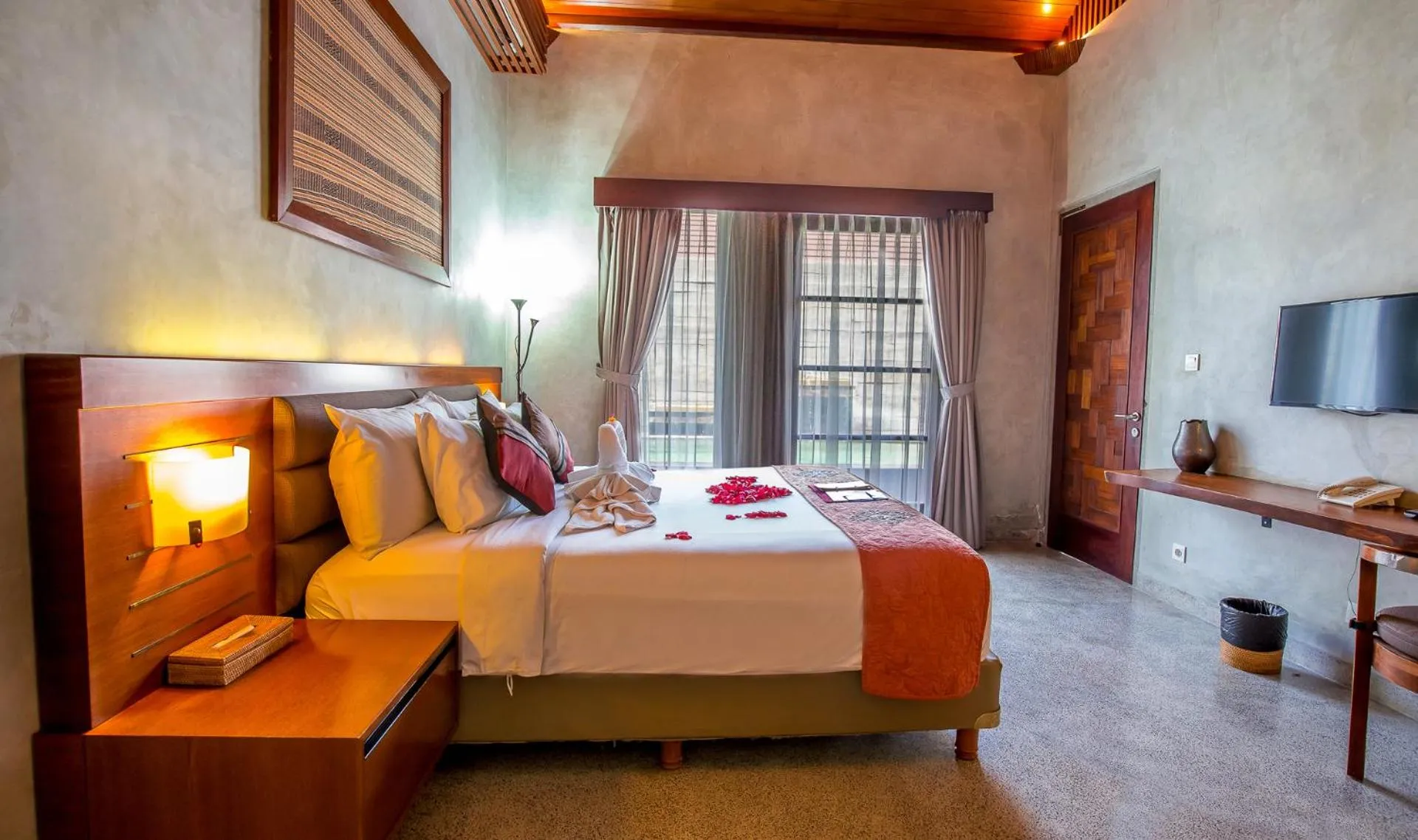 Bed in Bracha Villas Bali