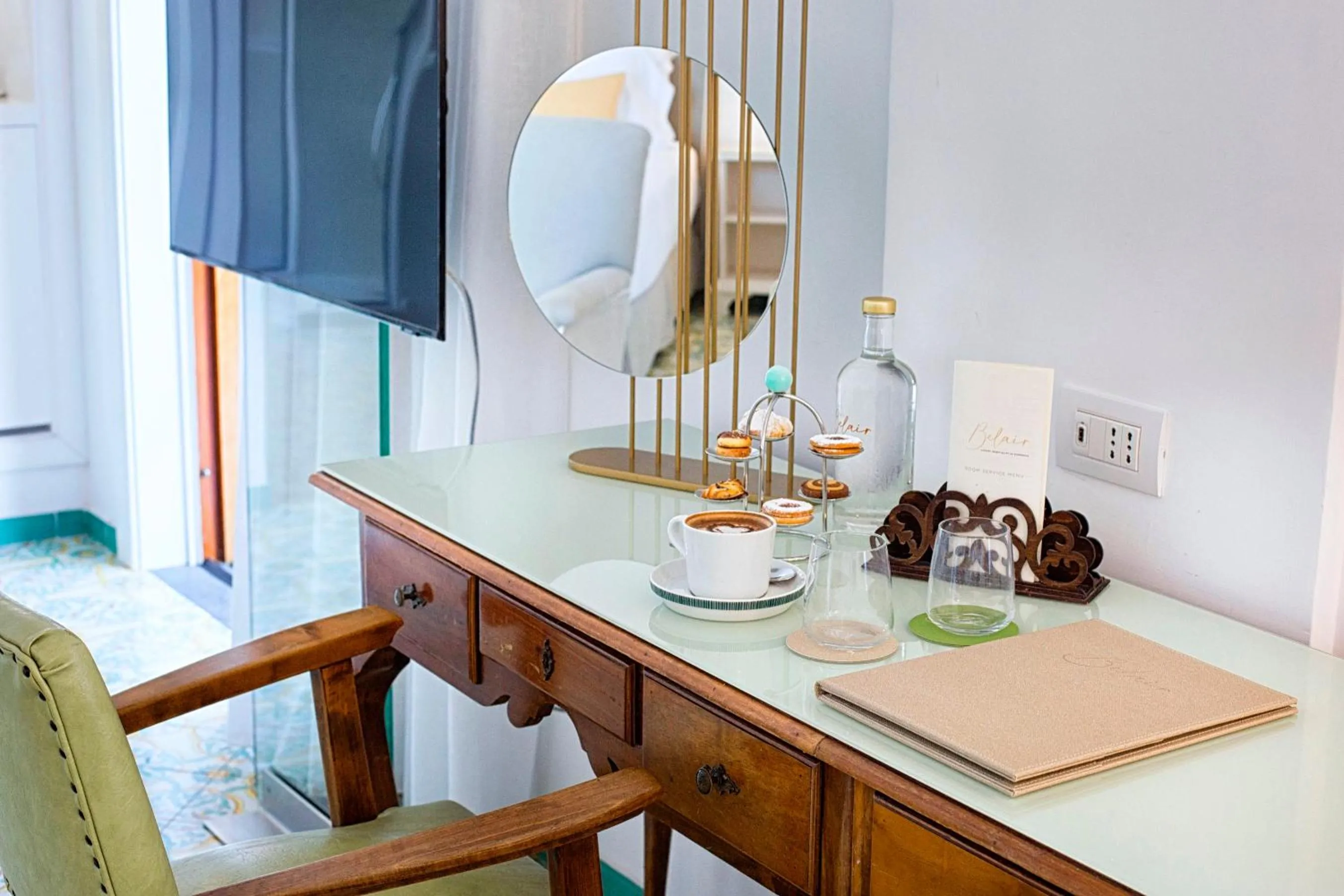 Decorative detail in Hotel Belair