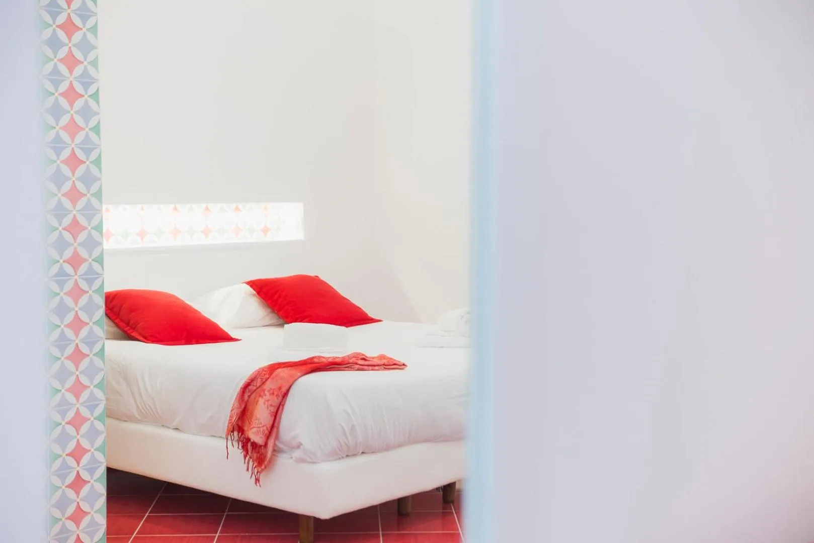 Bed in Hotel De Rosa