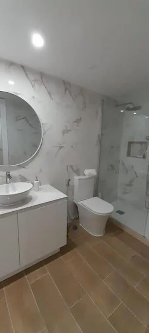 Bathroom in Health Village Apartments