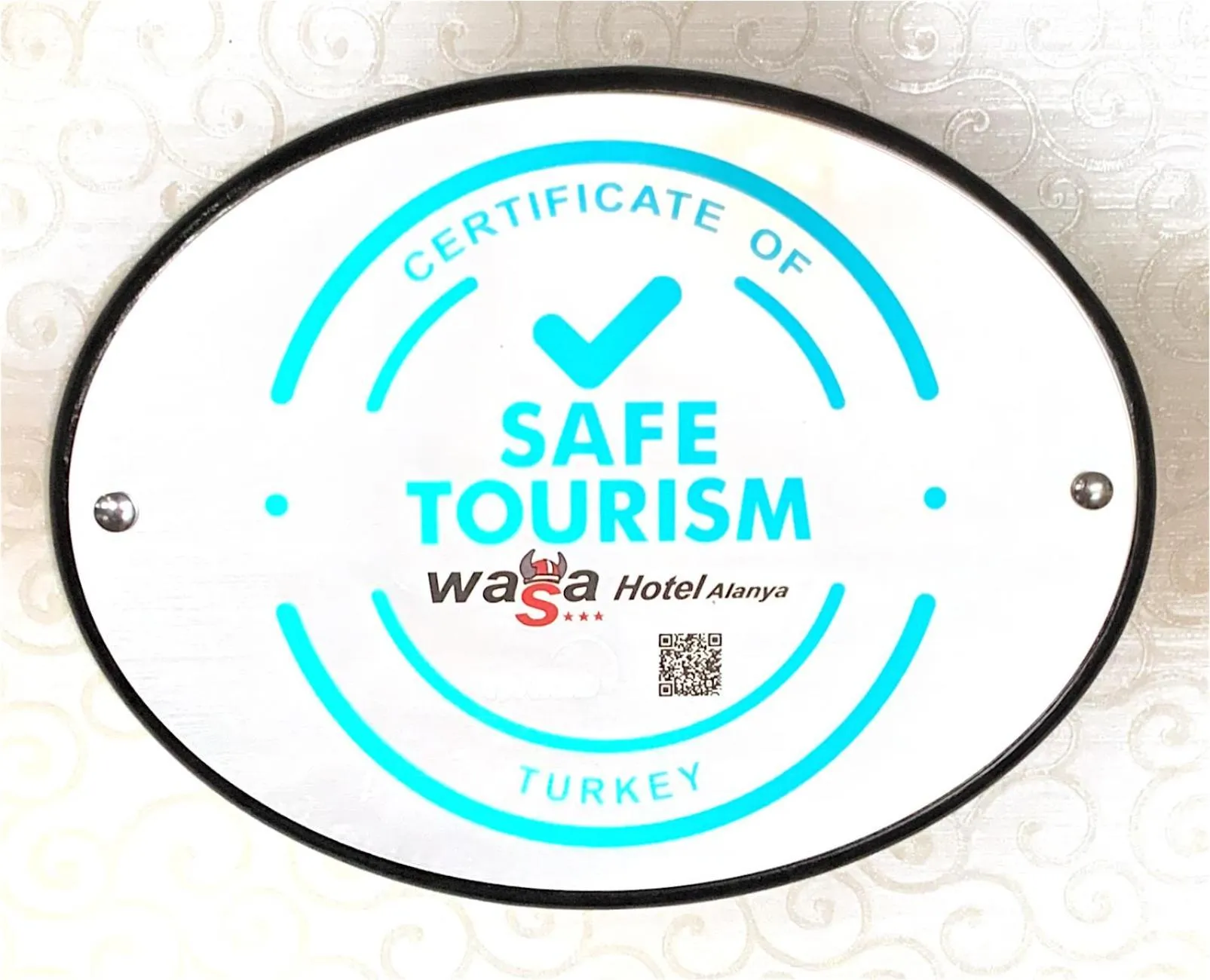 Certificate/Award in Wasa Hotel