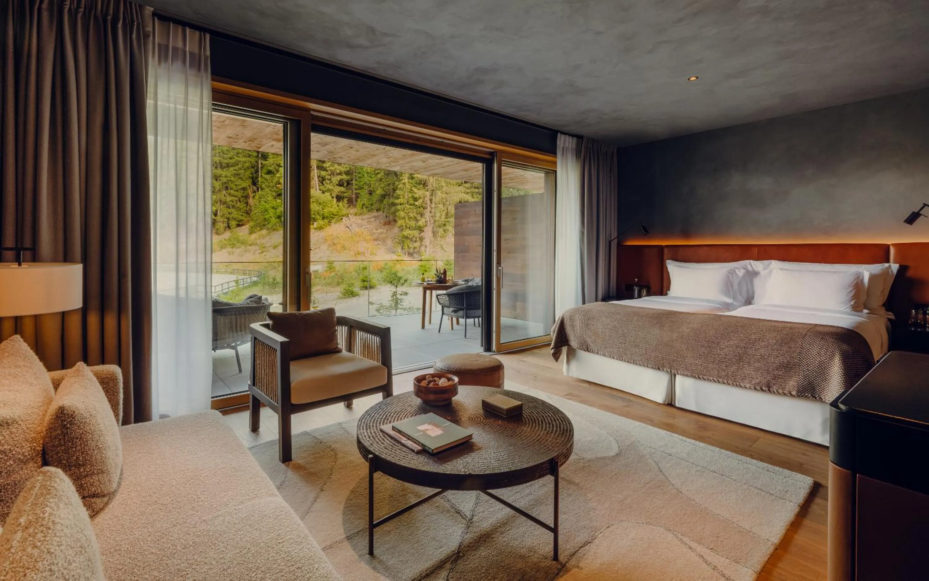 Bed in Six Senses Crans-Montana