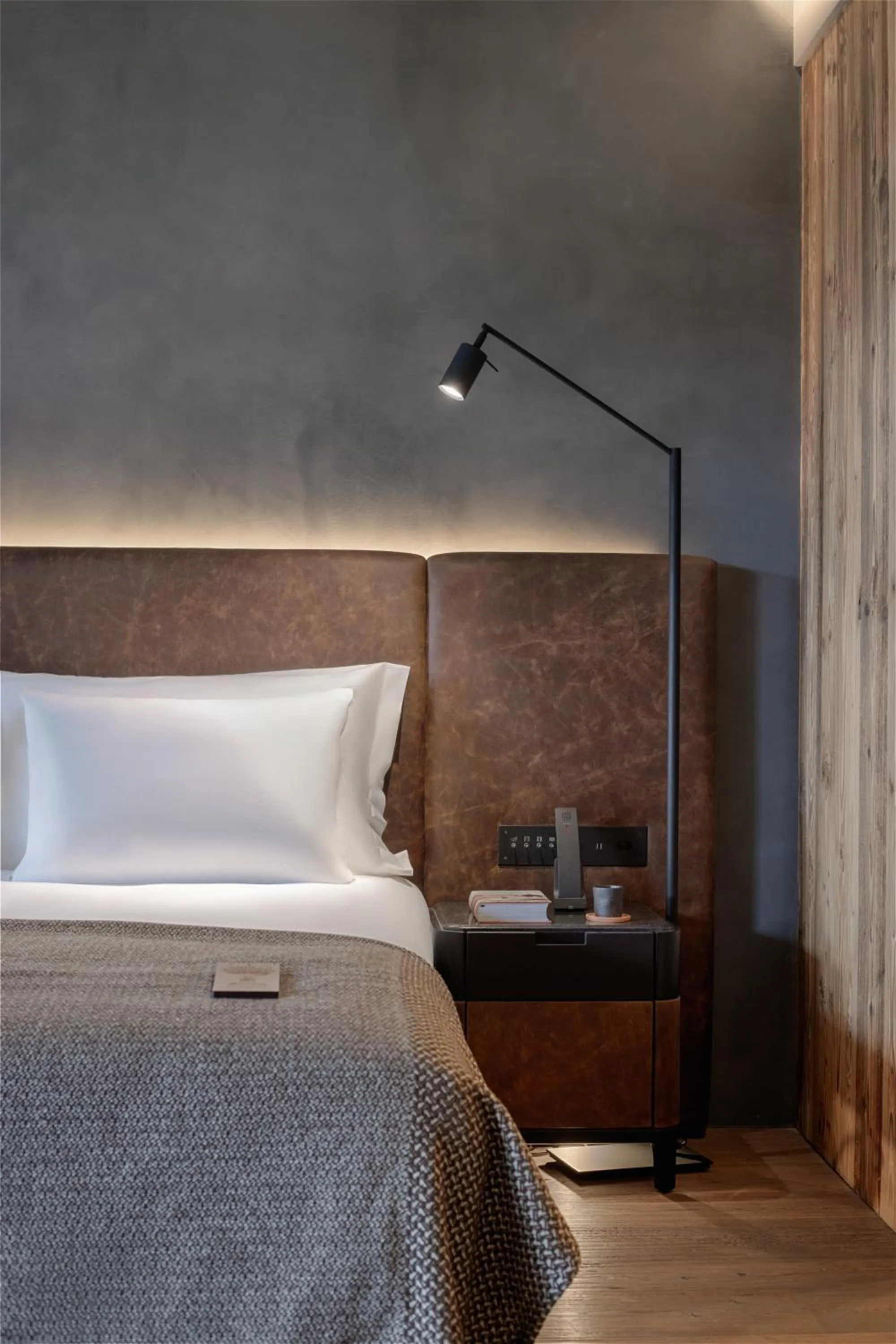 Bed in Six Senses Crans-Montana