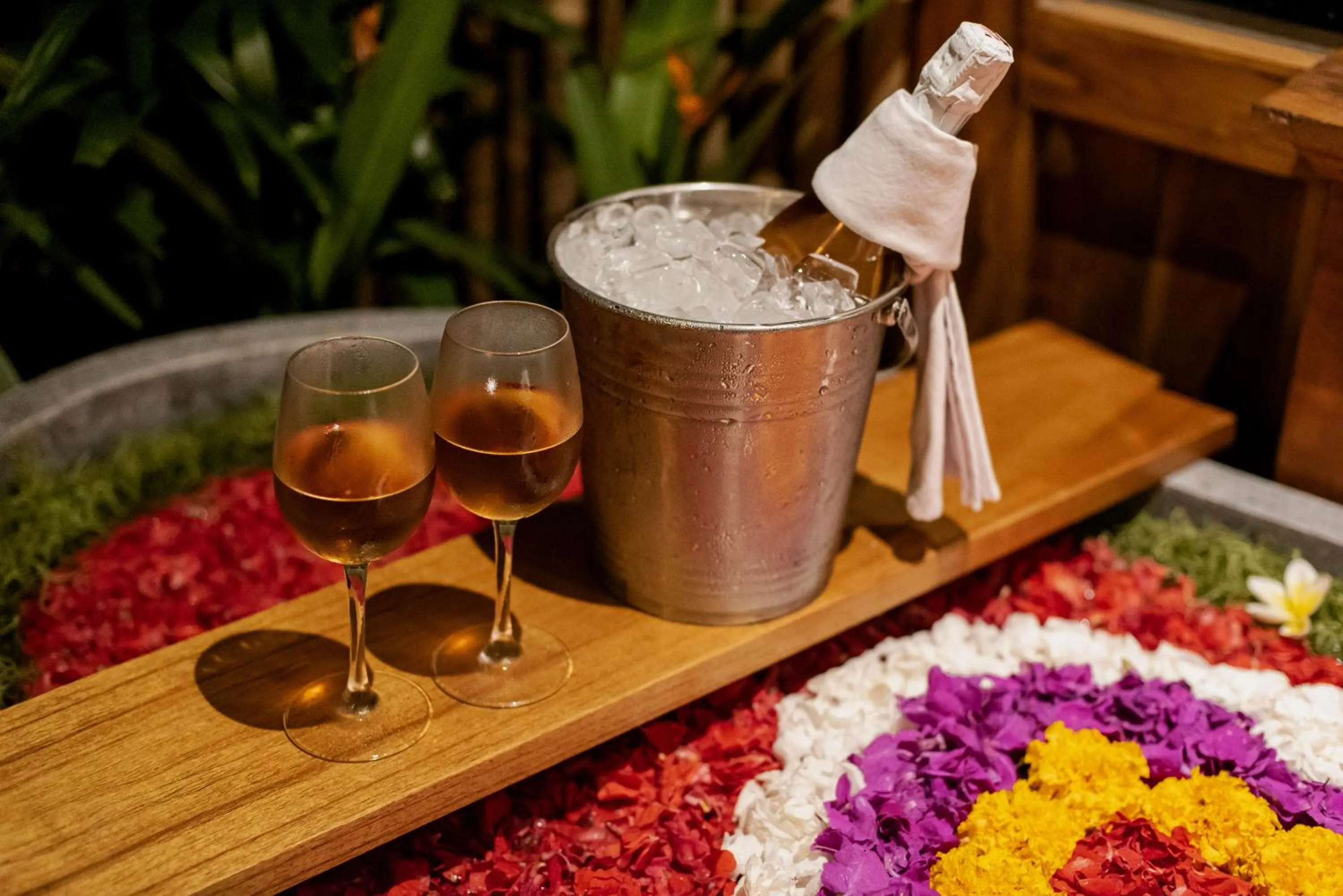 Drinks in Airsania Ubud Antique Villas