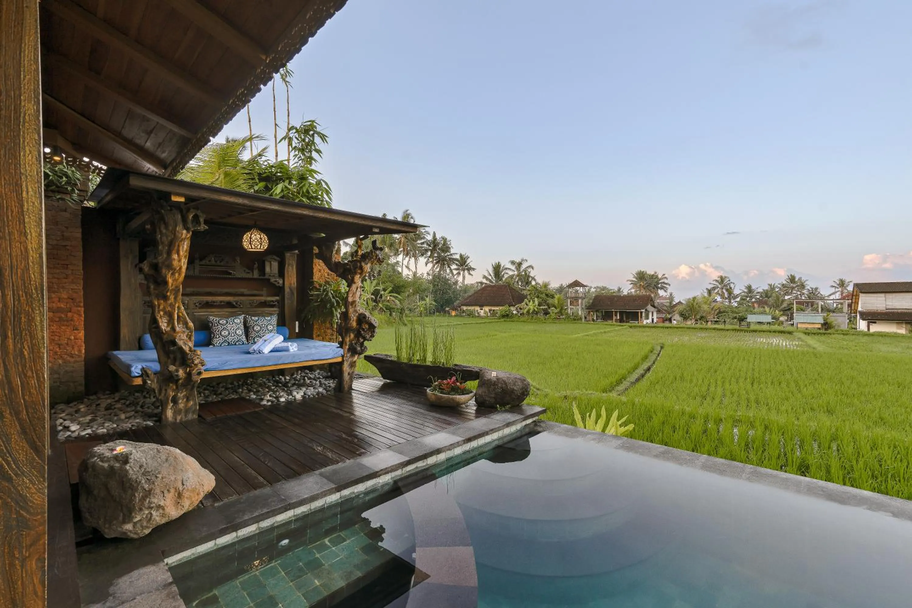 Patio in Airsania Ubud Antique Villas