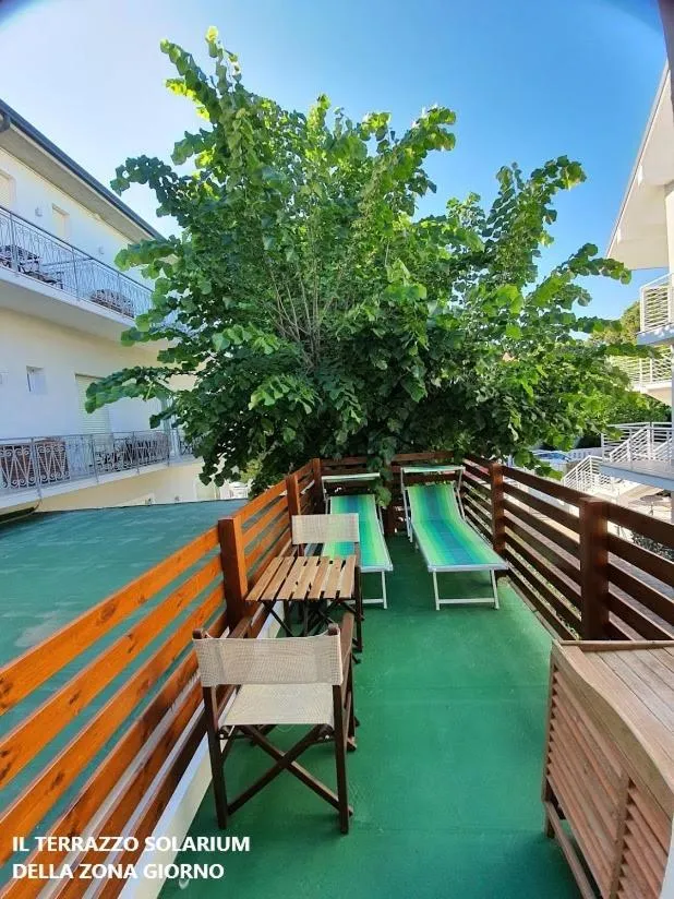 Balcony/Terrace in B&B Airone Cervia - Camere e Appartamenti