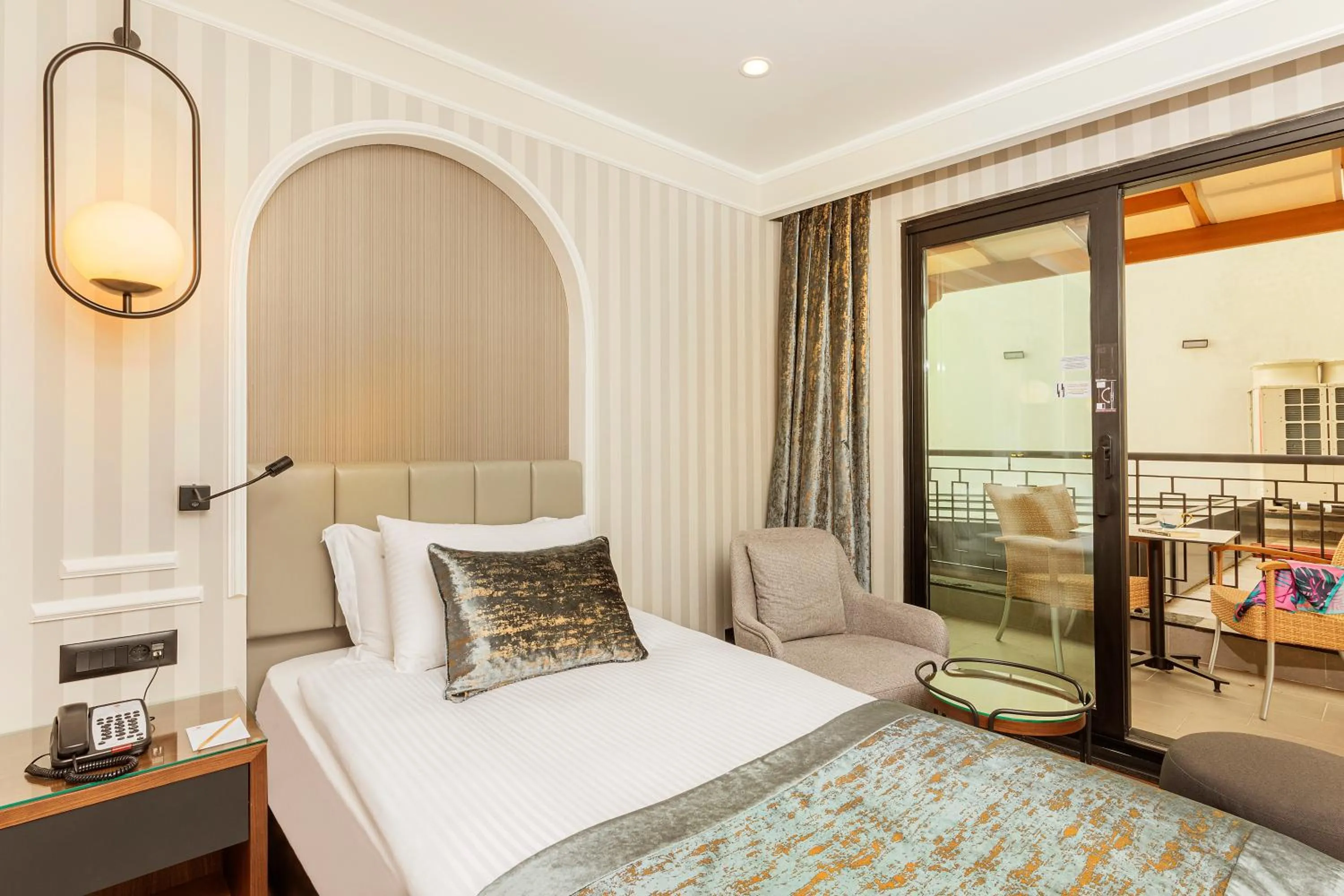 Bed in Mukarnas Pera Hotel