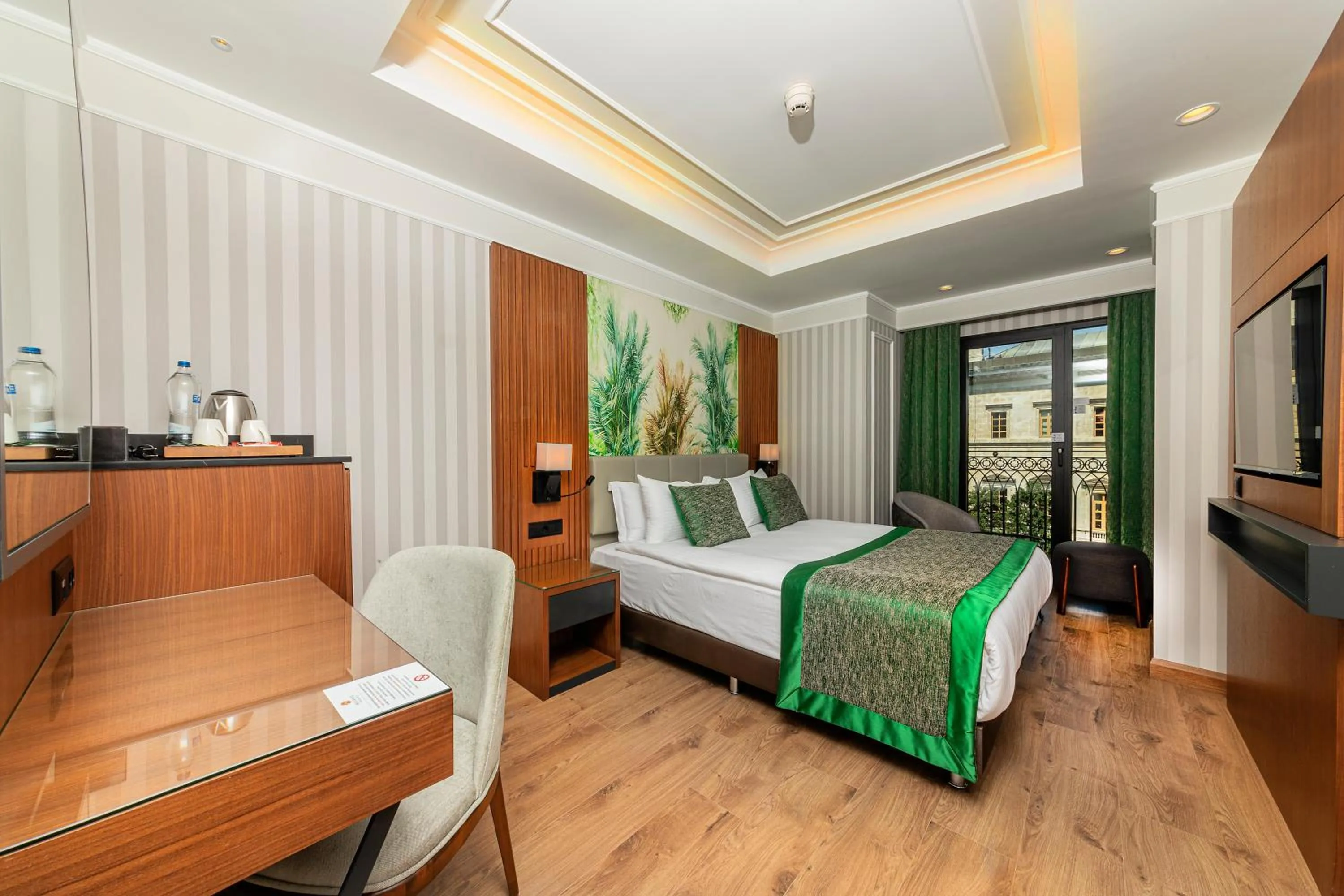 Bed in Mukarnas Pera Hotel