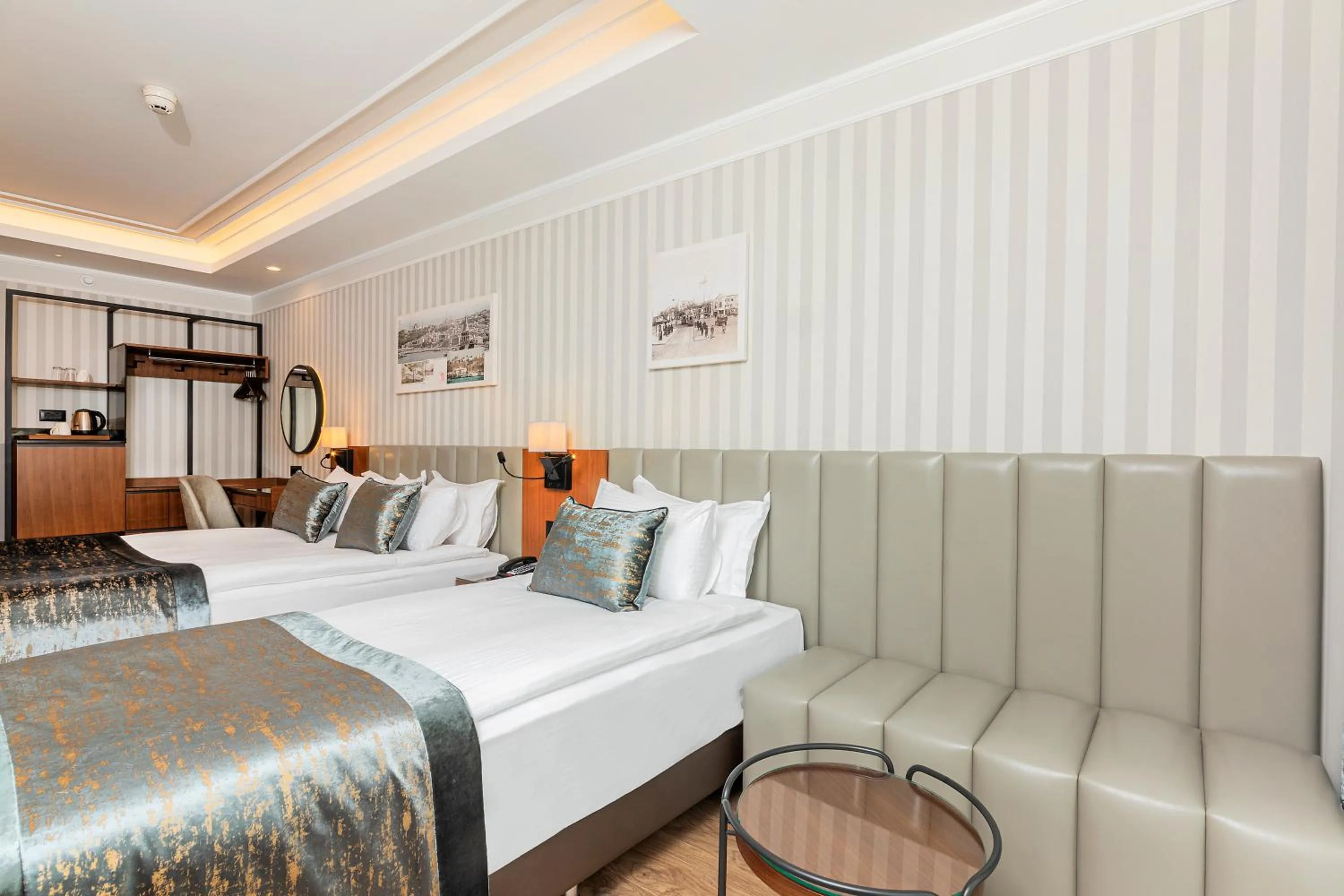 Bed in Mukarnas Pera Hotel