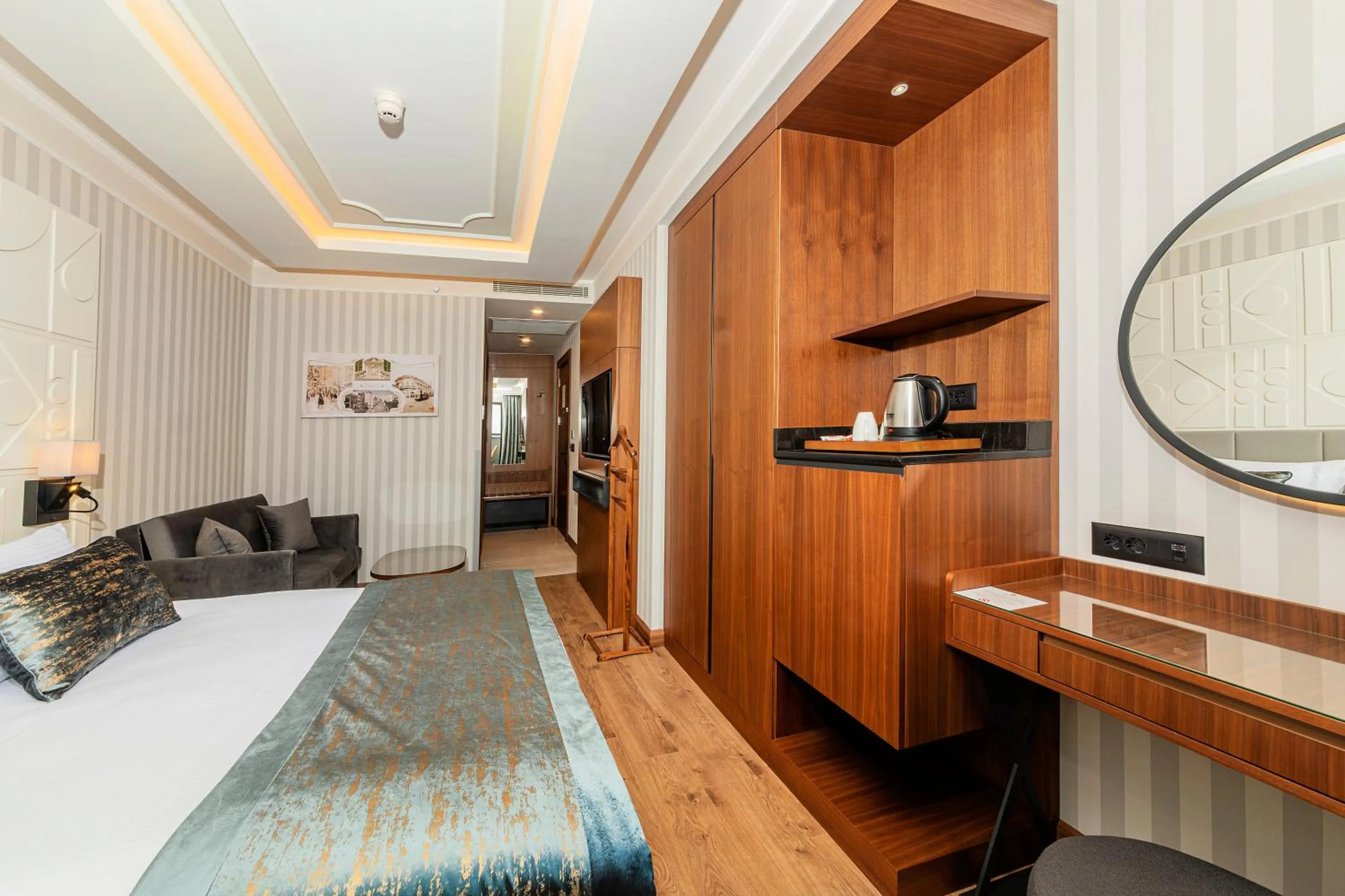 Bed in Mukarnas Pera Hotel