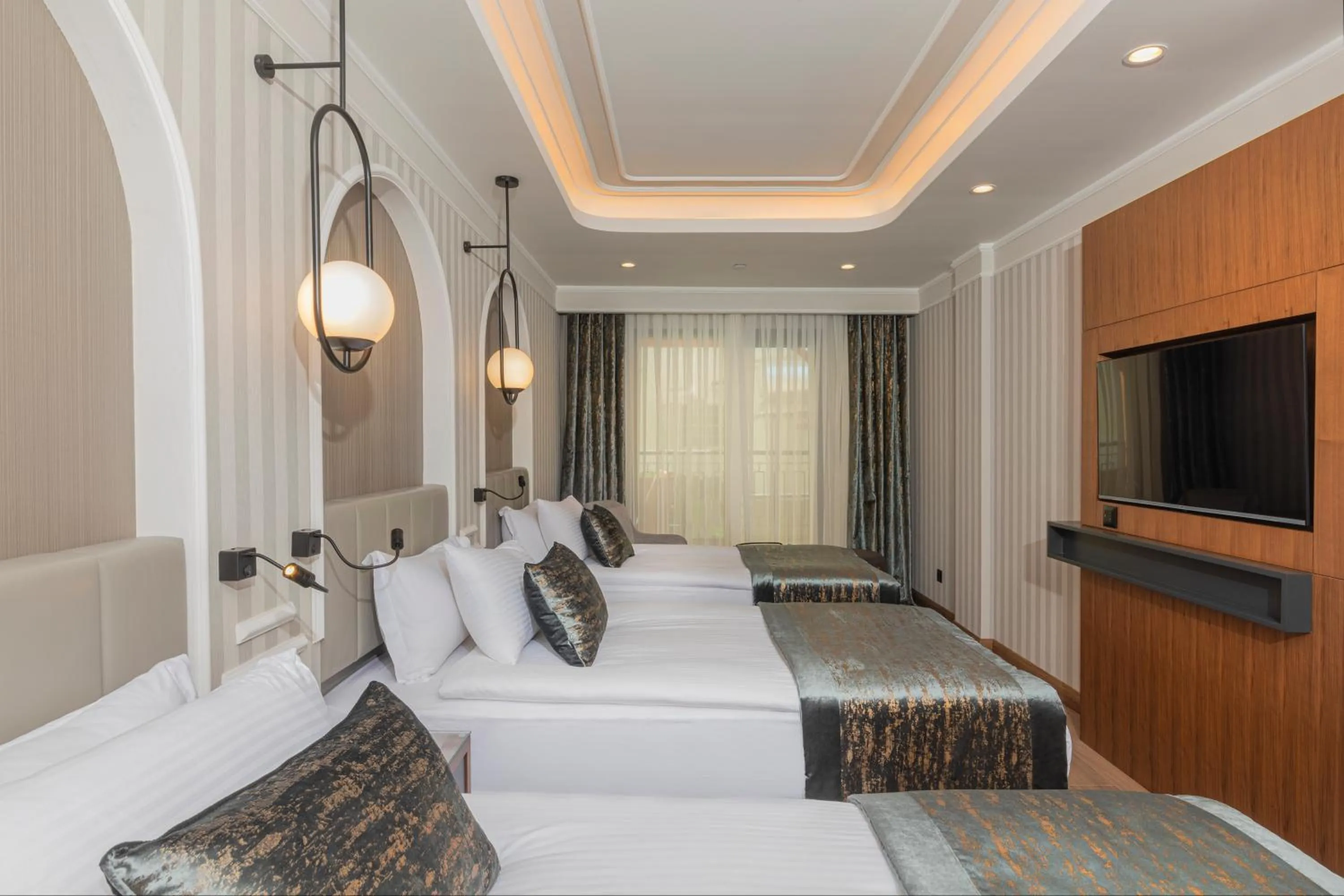 Bed in Mukarnas Pera Hotel