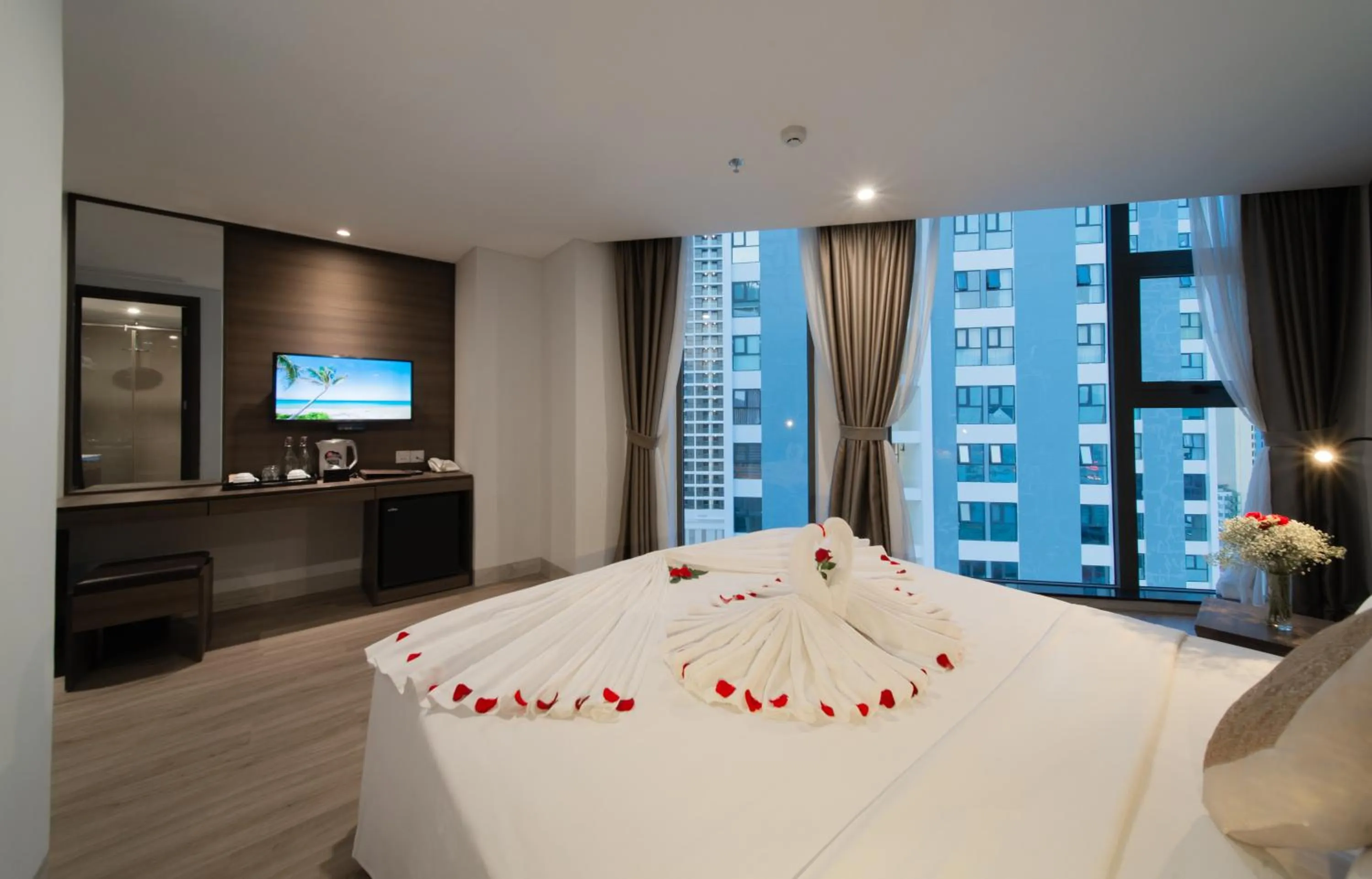 Bed in Zenia Boutique Hotel Nha Trang