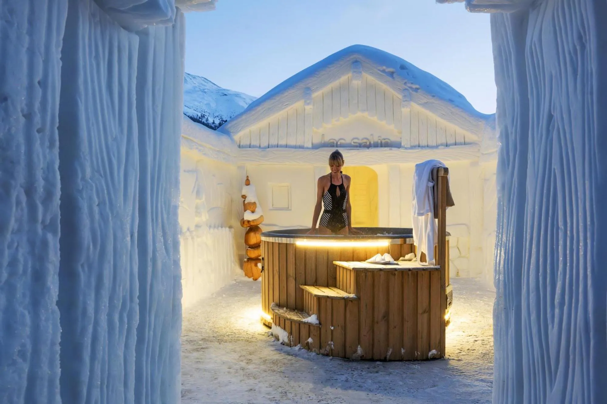 Hot Tub in Hotel Lac Salin Spa & Mountain Resort