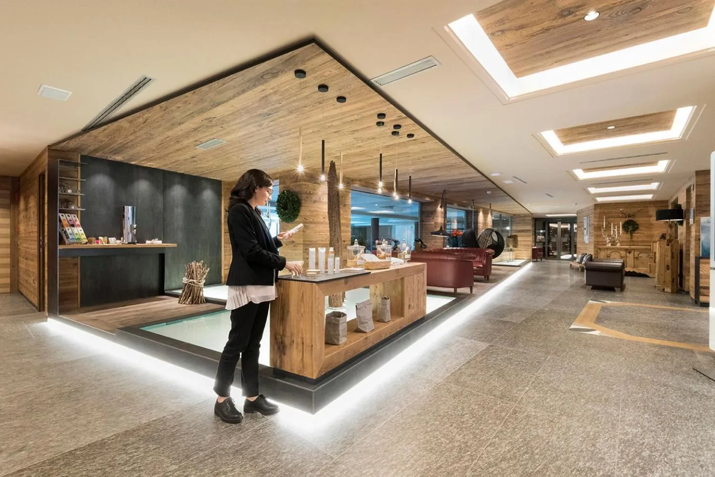 Lobby or reception in Hotel Lac Salin Spa & Mountain Resort