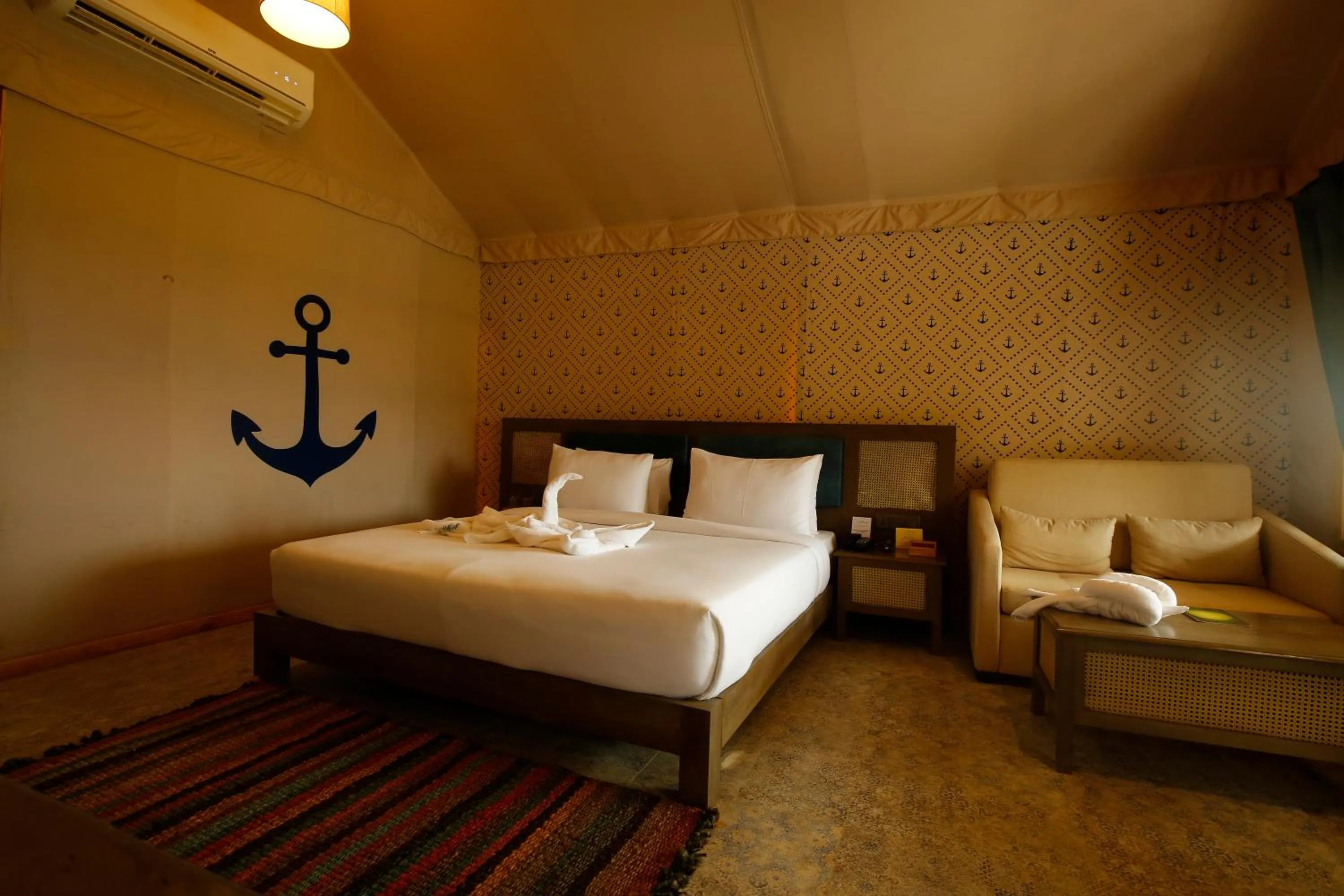 Bed in The Fern Seaside Luxurious Tent Resort Diu