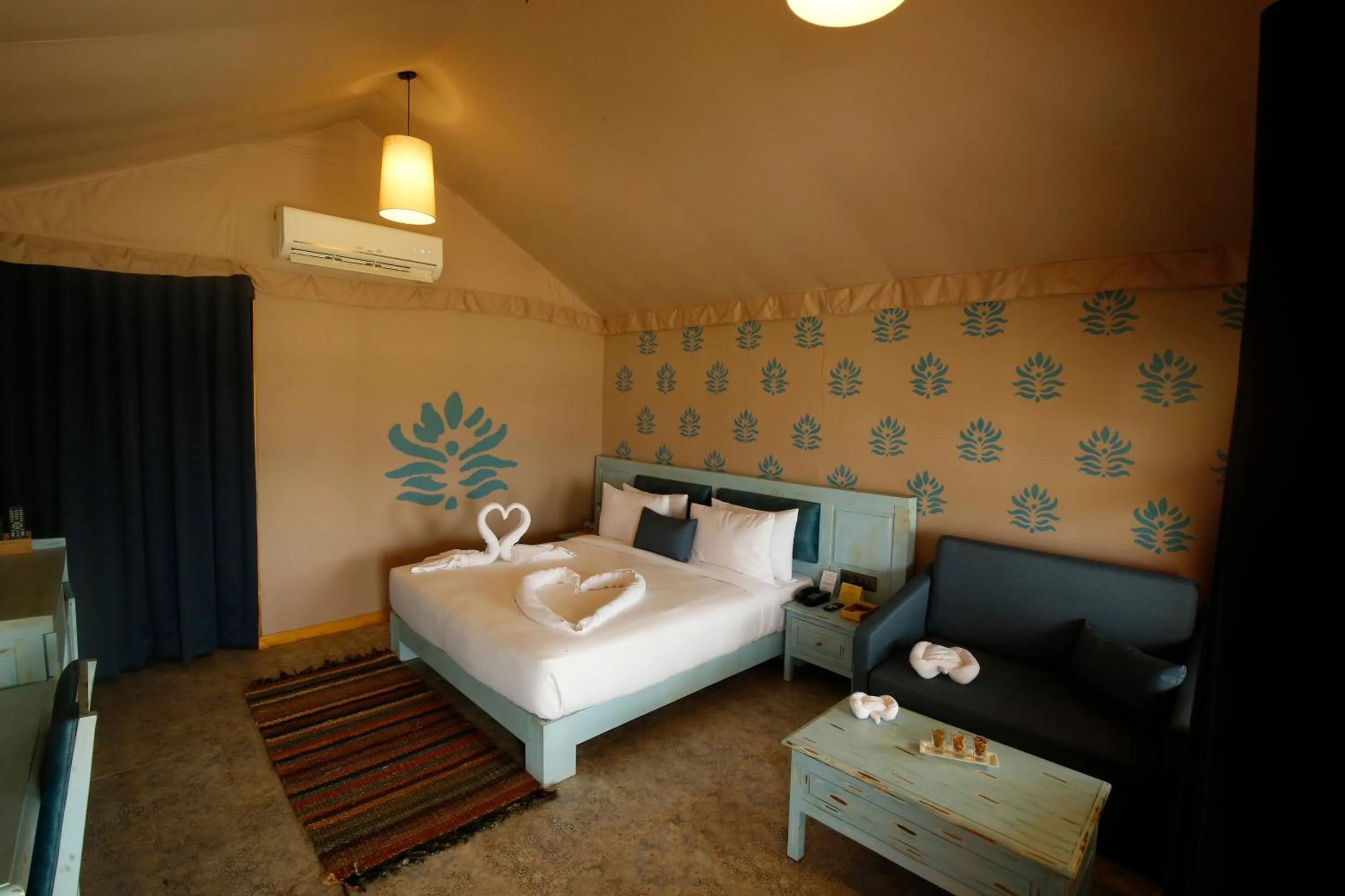 Bed in The Fern Seaside Luxurious Tent Resort Diu