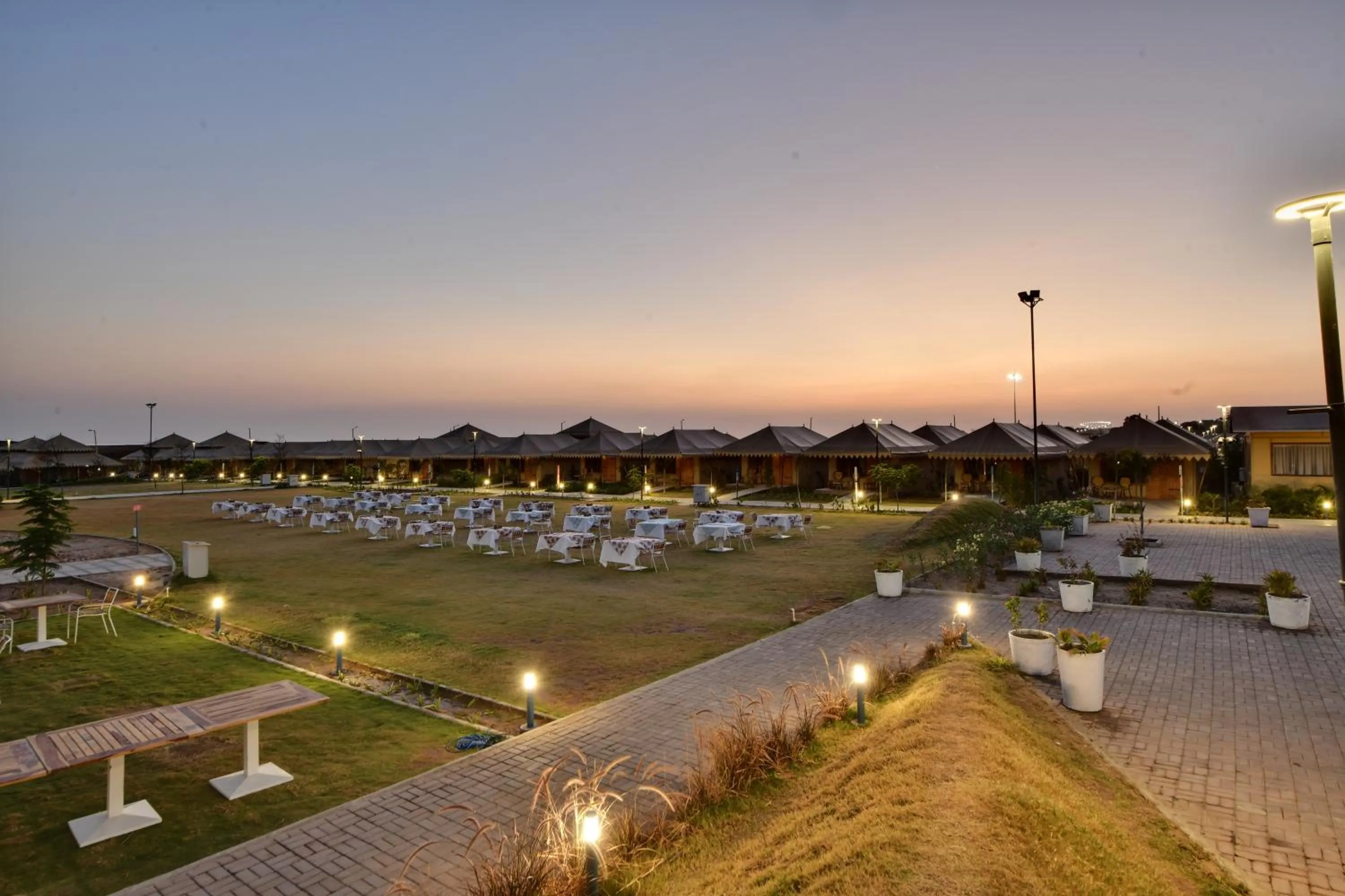 Dining area in The Fern Seaside Luxurious Tent Resort Diu