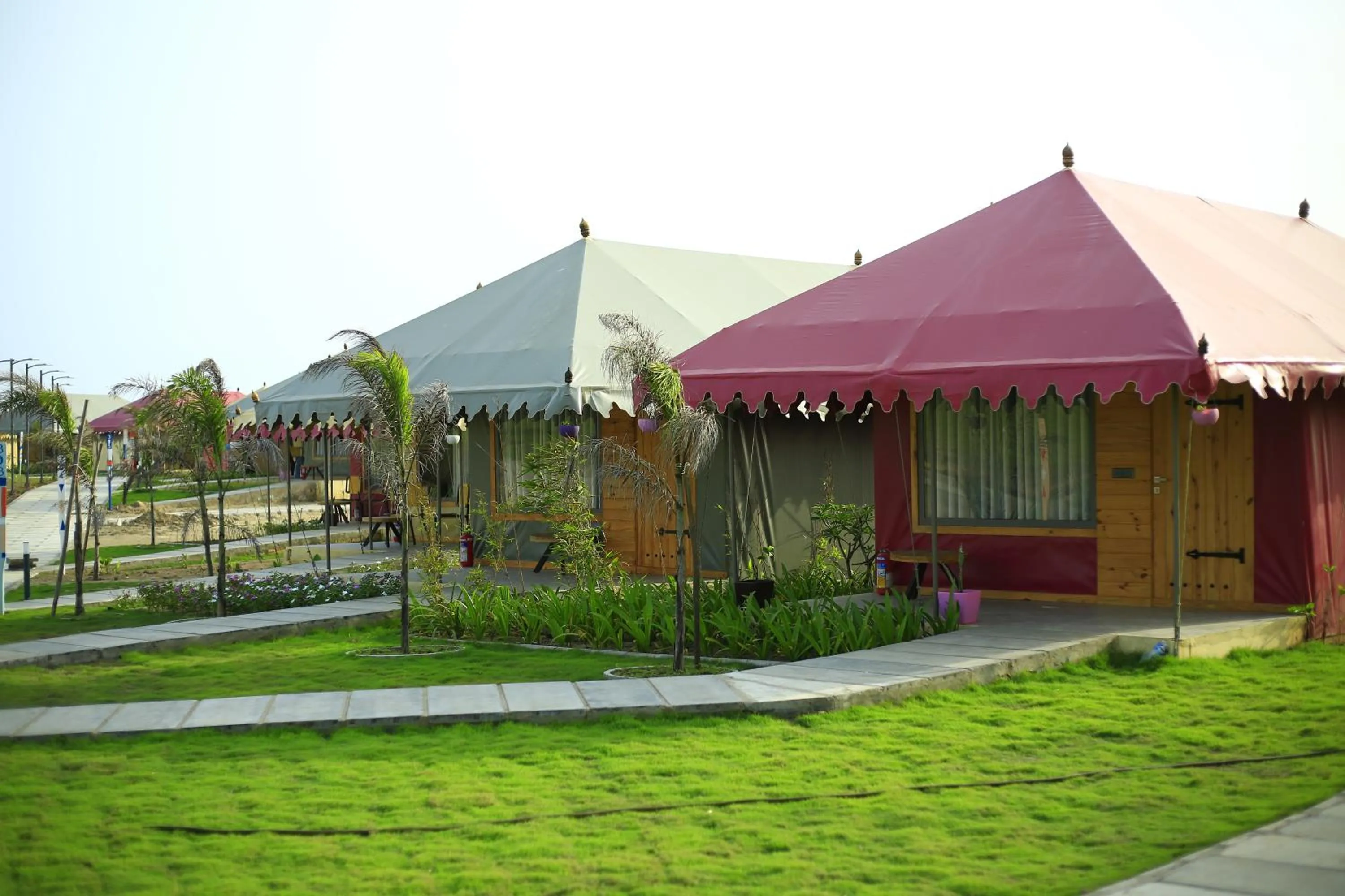 Garden view in The Fern Seaside Luxurious Tent Resort Diu
