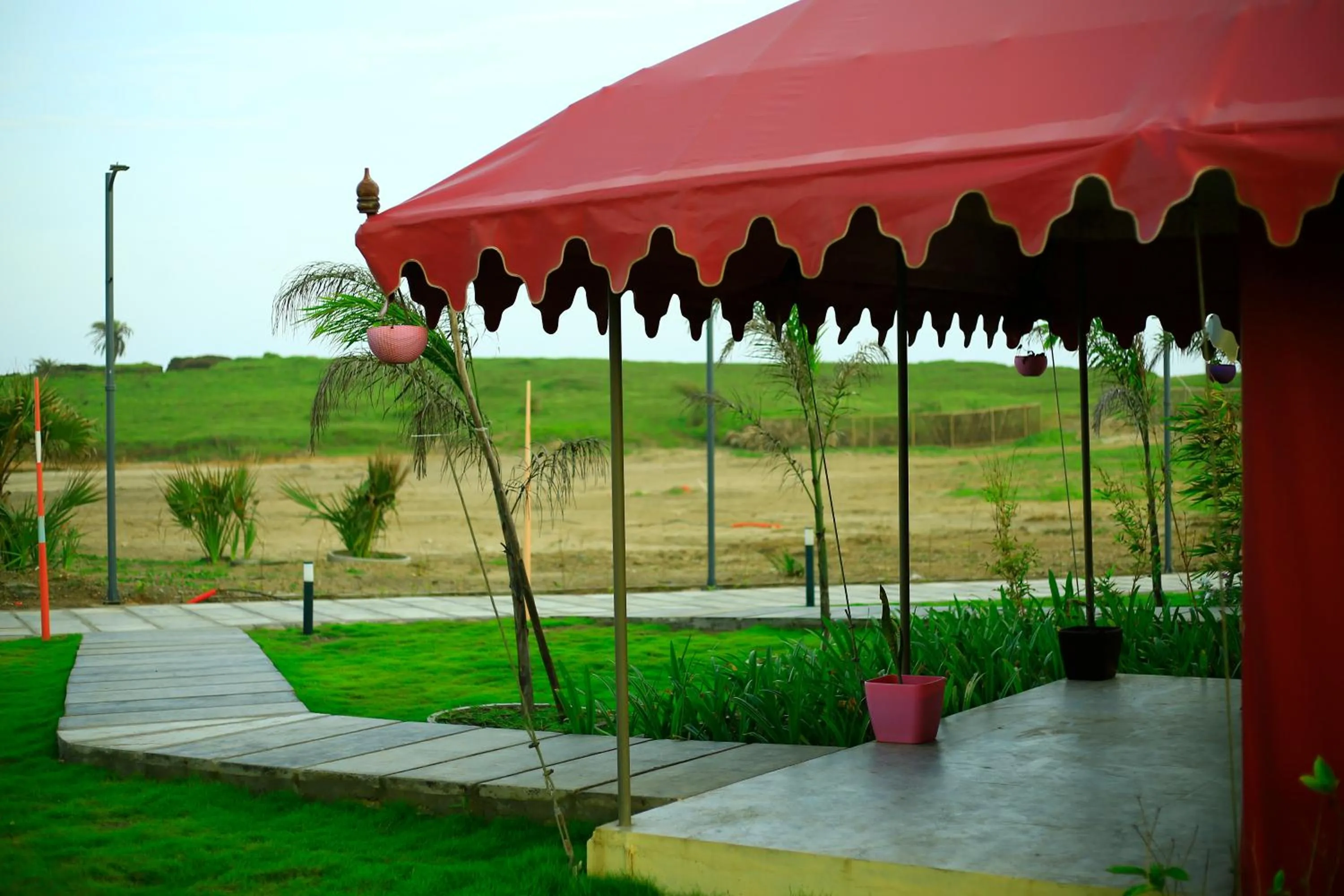 Garden view in The Fern Seaside Luxurious Tent Resort Diu