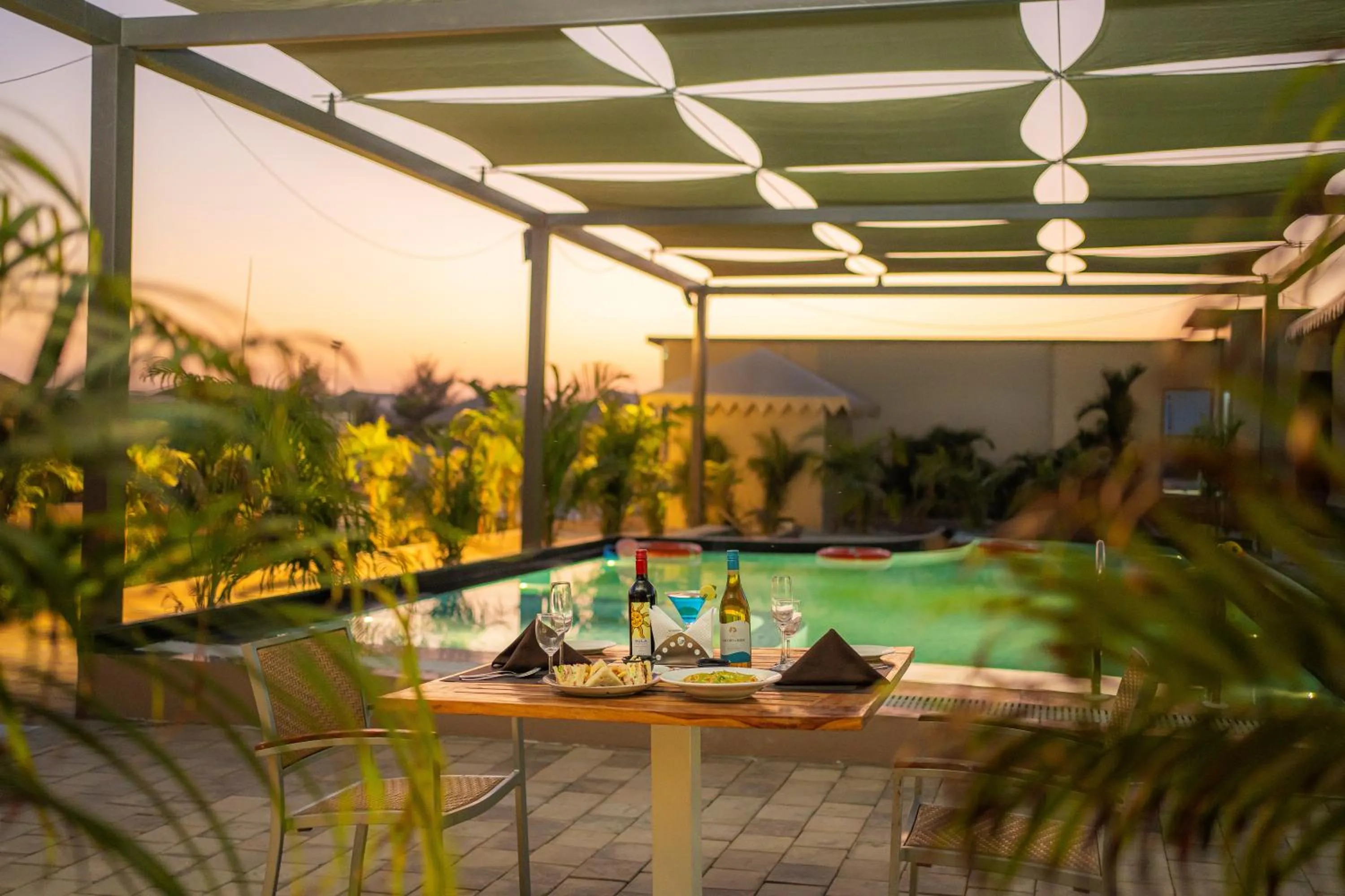 Swimming pool in The Fern Seaside Luxurious Tent Resort Diu