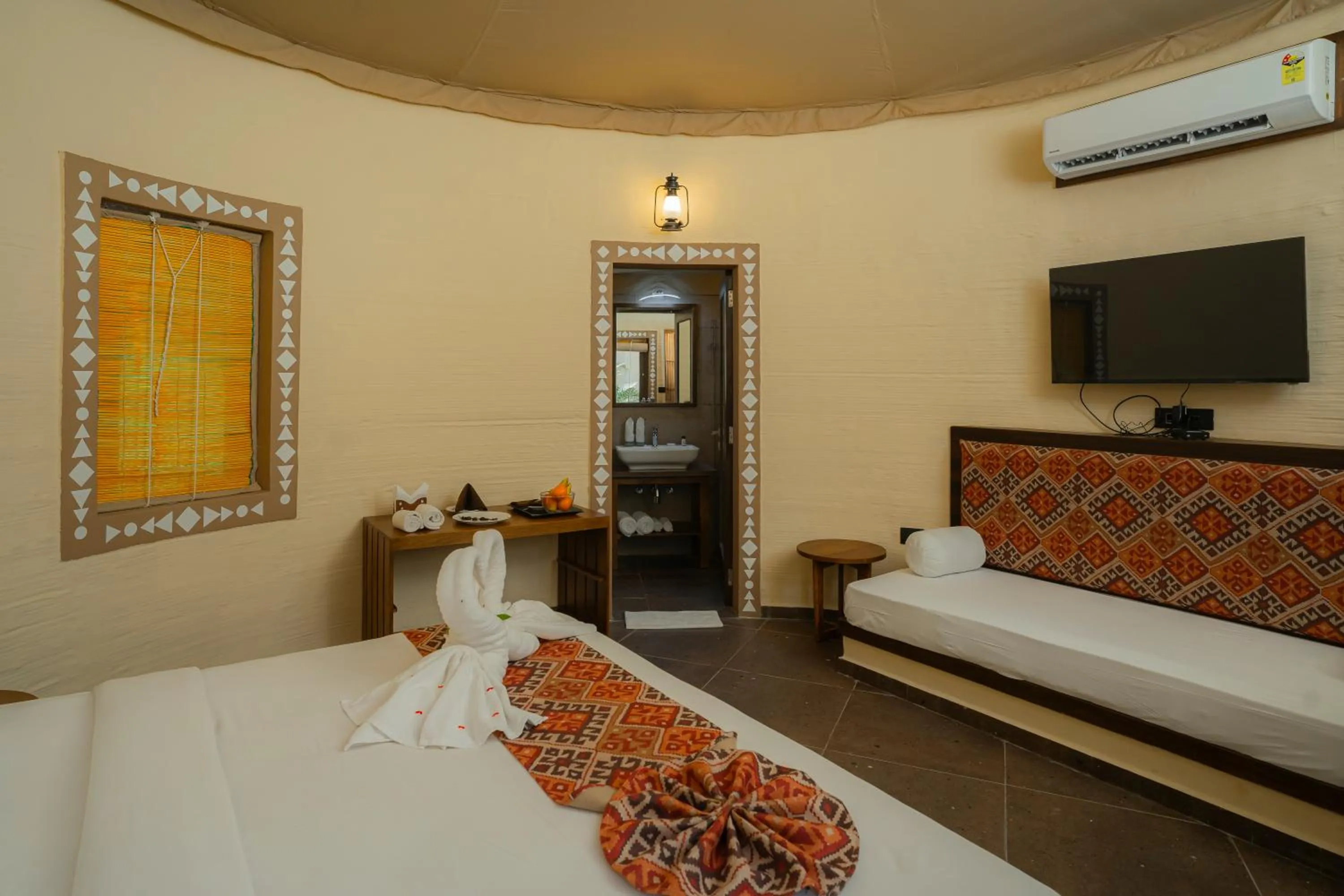 Bedroom, Bed in The Fern Seaside Luxurious Tent Resort Diu