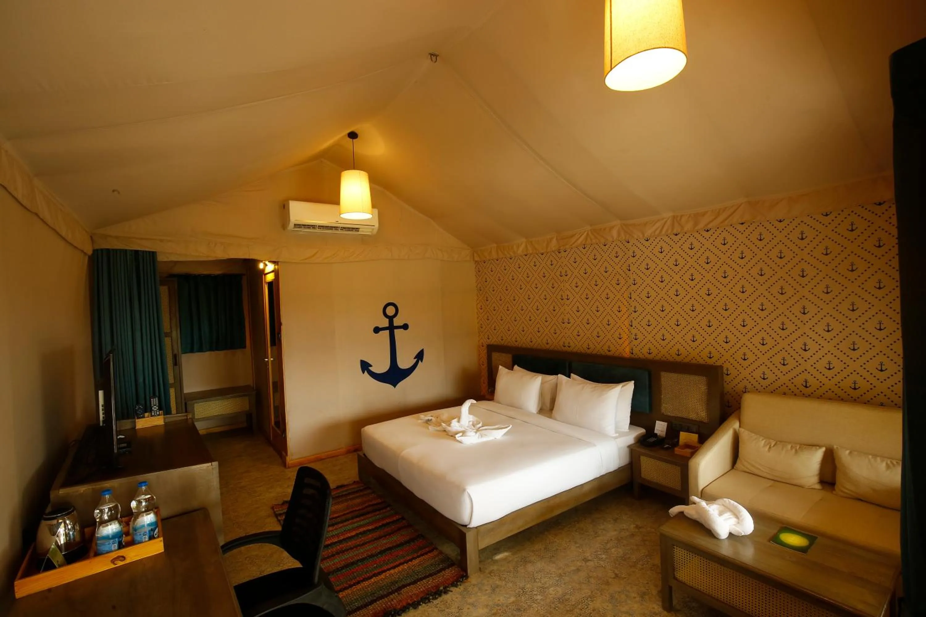 Bedroom, Bed in The Fern Seaside Luxurious Tent Resort Diu