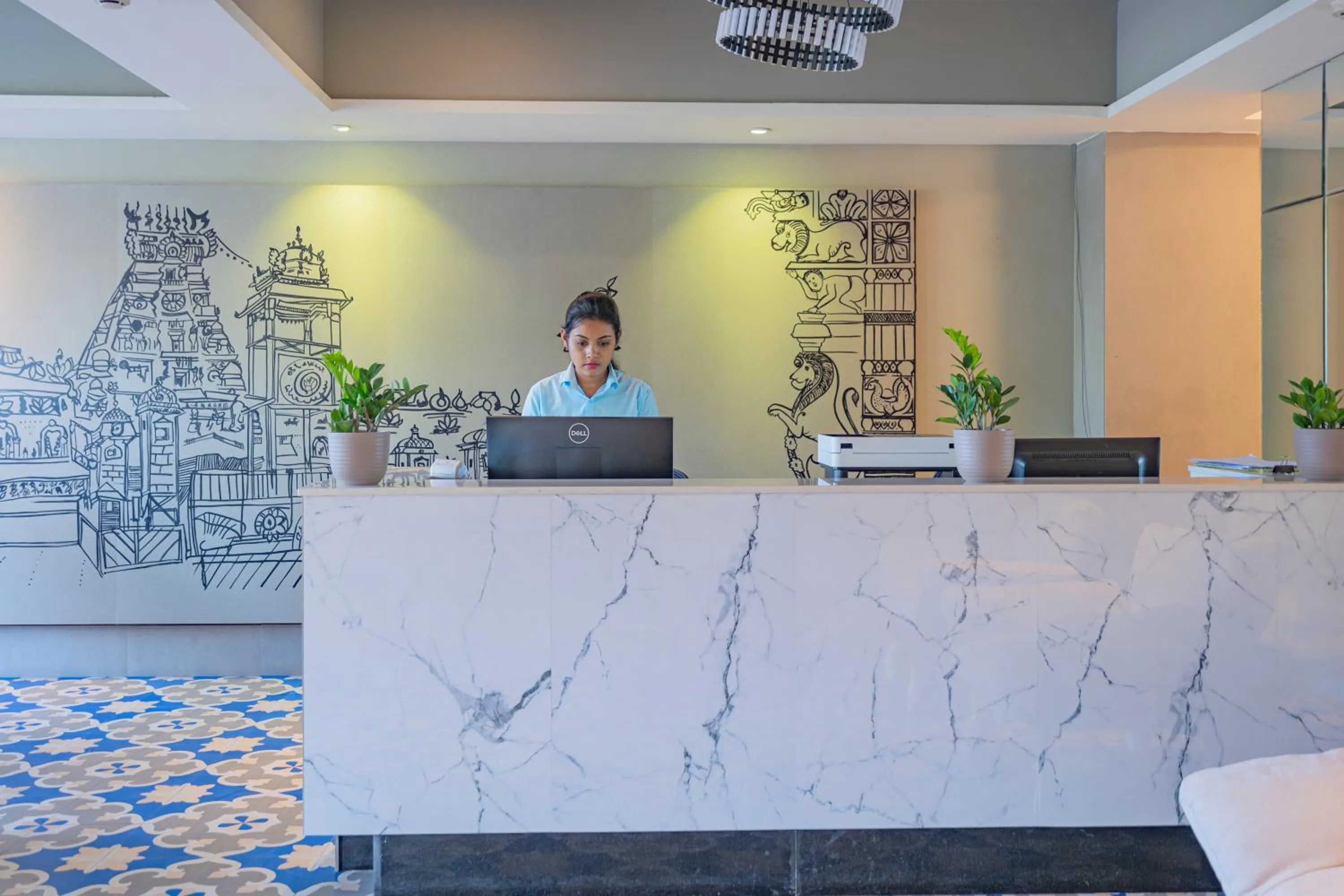 Lobby or reception in REPUBLIC INN