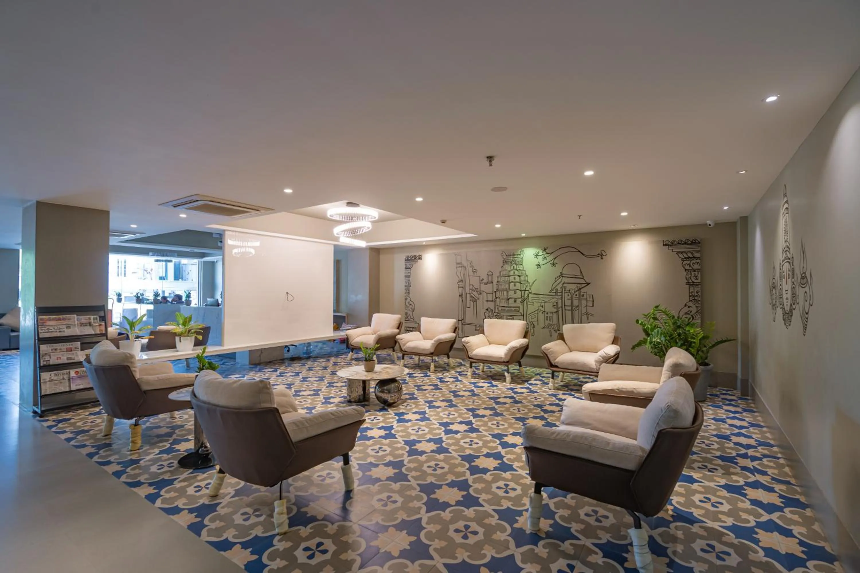 Lobby or reception in REPUBLIC INN