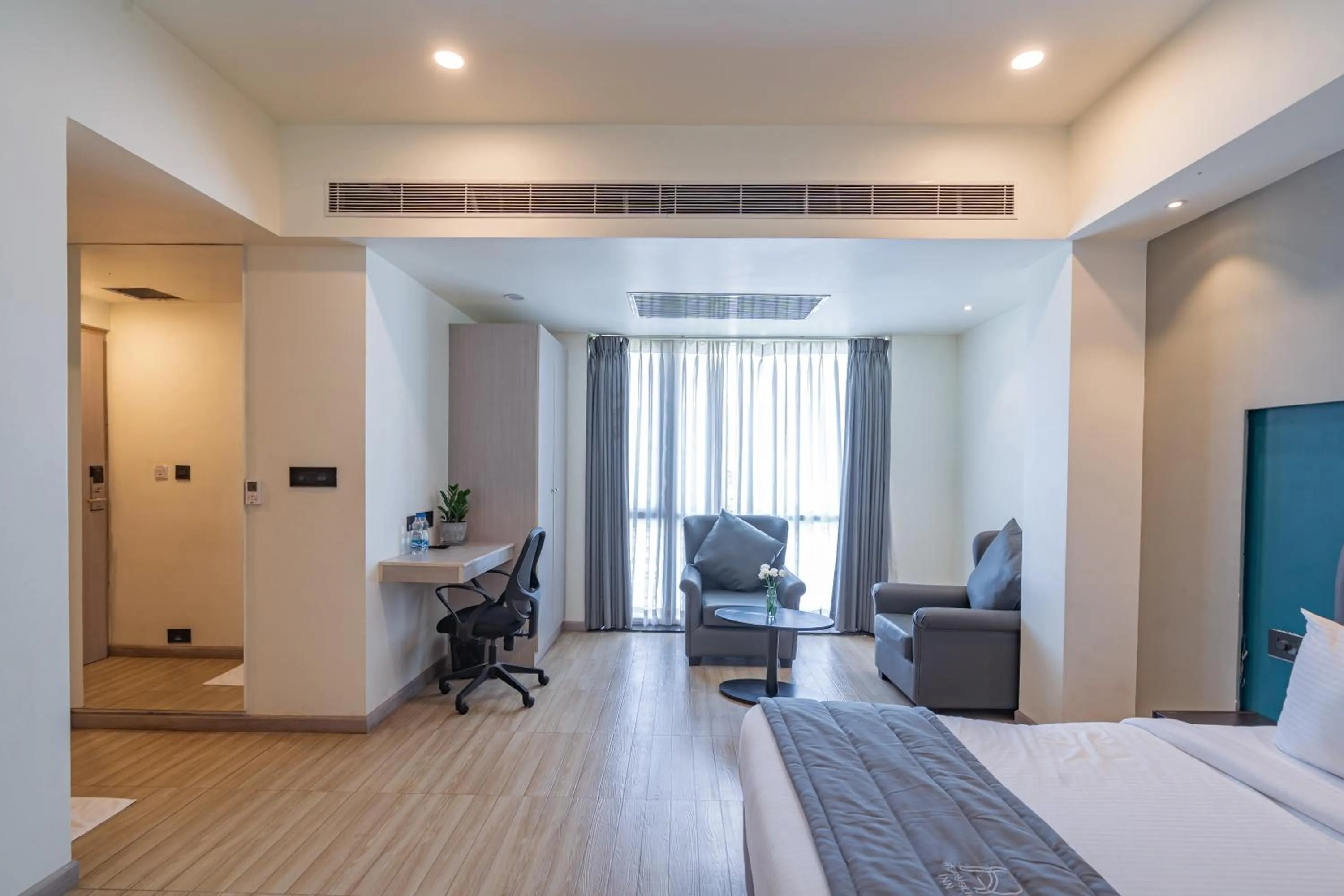 Seating area, Bed in REPUBLIC INN