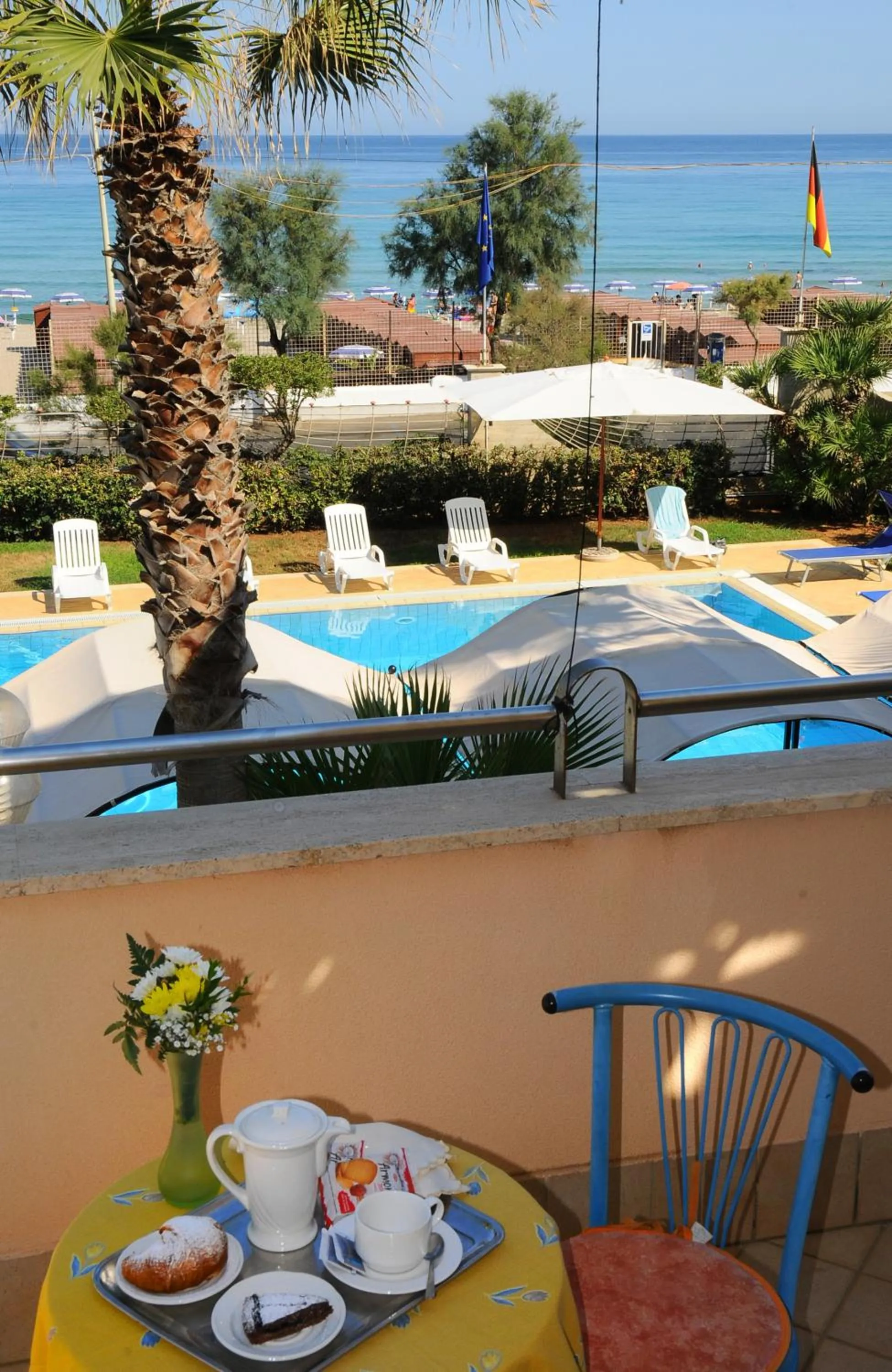 Pool view in Hotel Sirenetta