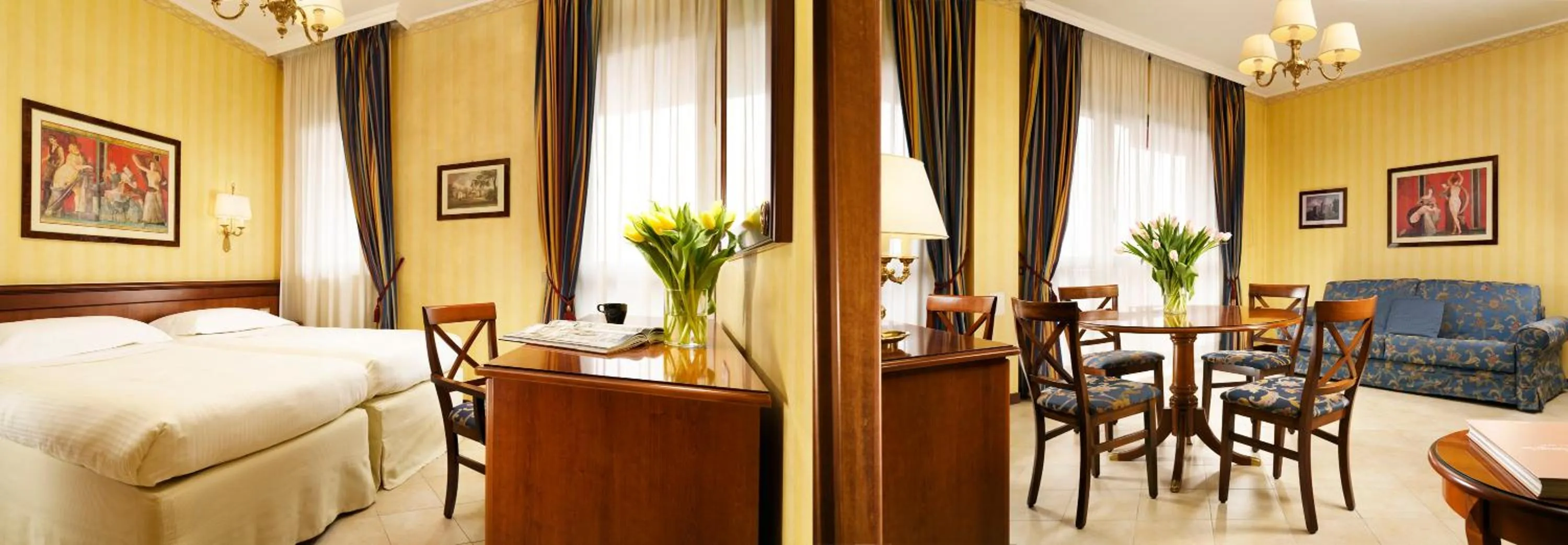 Bedroom, Bed in UNA Hotels Hotel & Residence Contessa Jolanda Milano