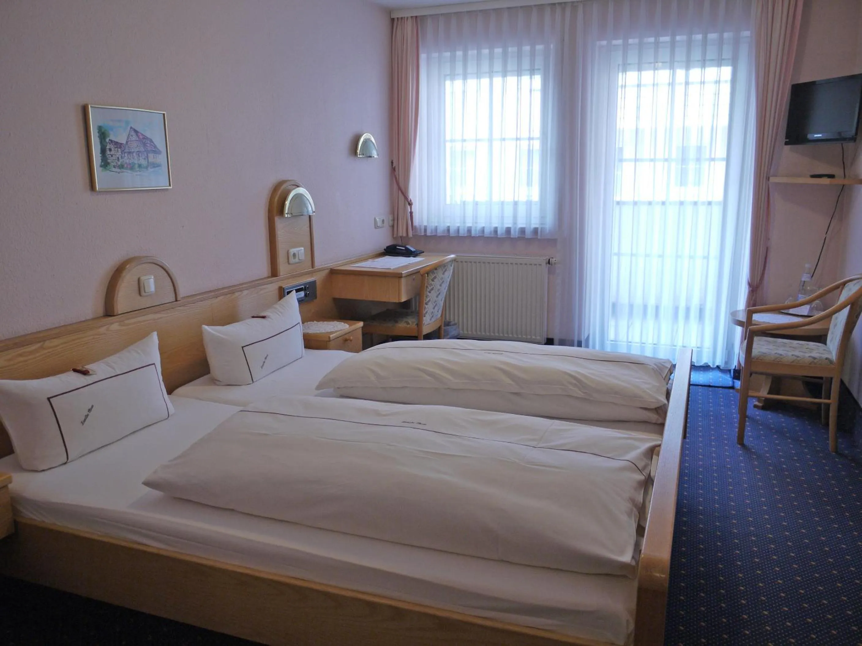 Bed in Hotel Ebner
