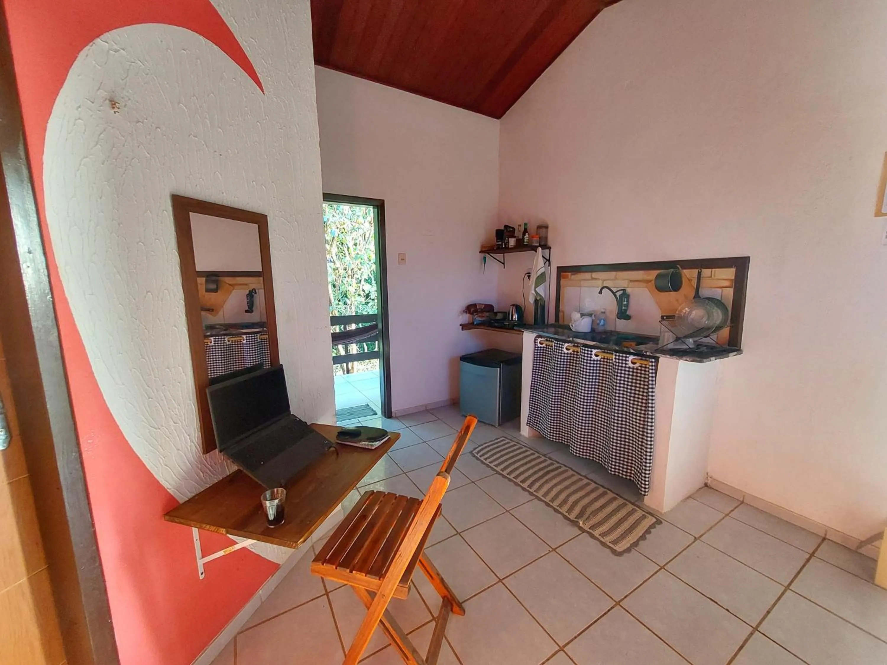 Kitchen or kitchenette in Pousada Toa Toa Em Pipa