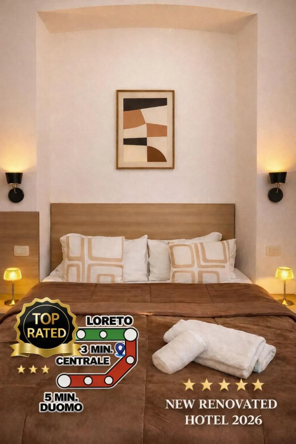 Logo/Certificate/Sign, Bed in Hotel Aurelia Milano Centrale