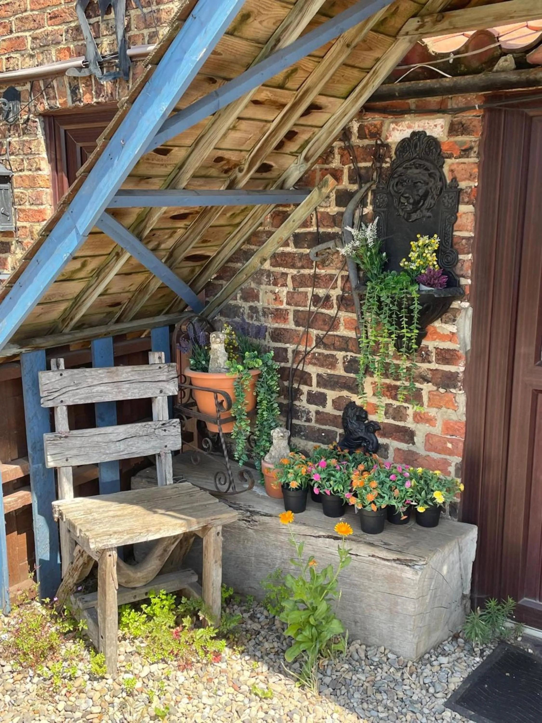 Patio in OYO Yarm Cottages