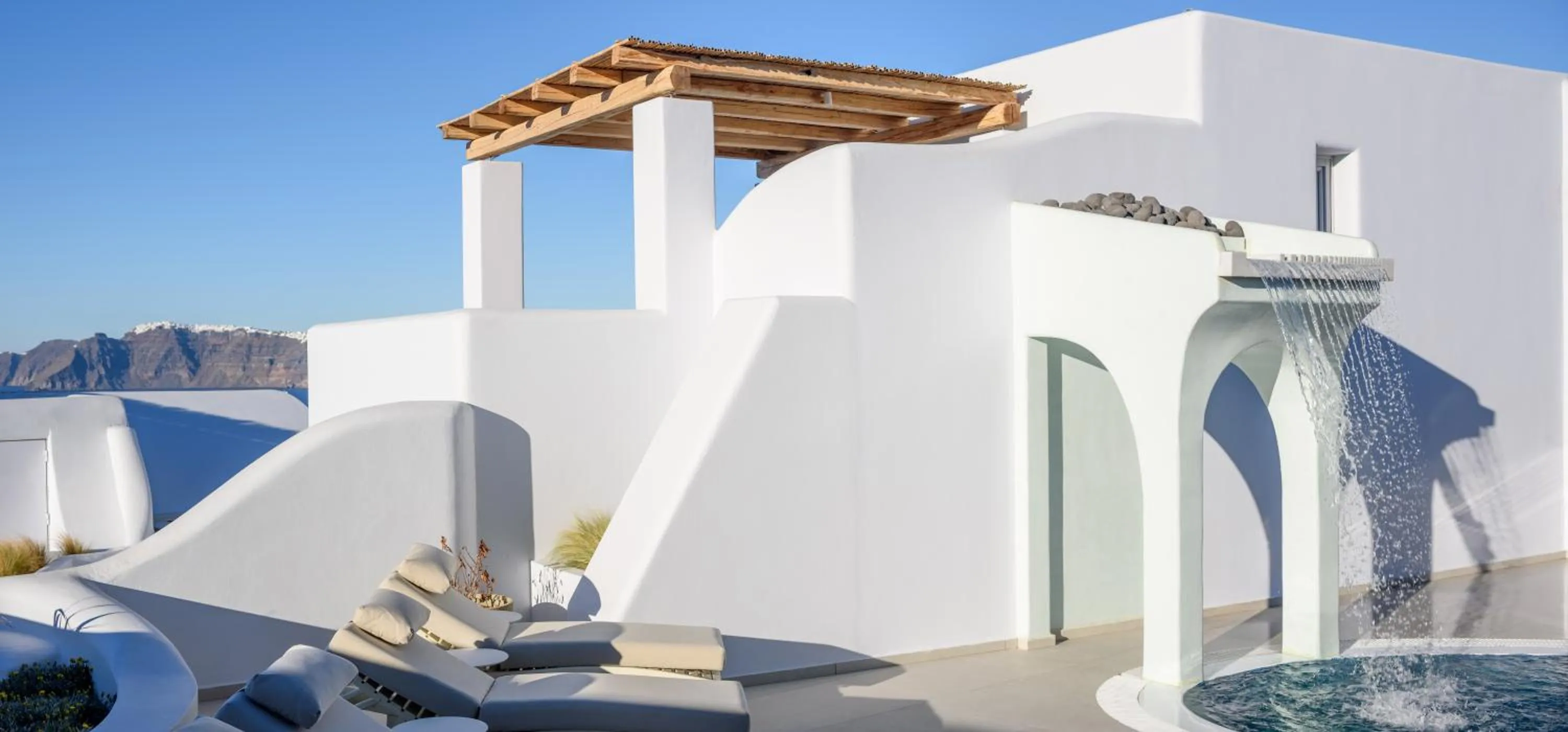 Swimming pool in Acro Blue Luxury Villas