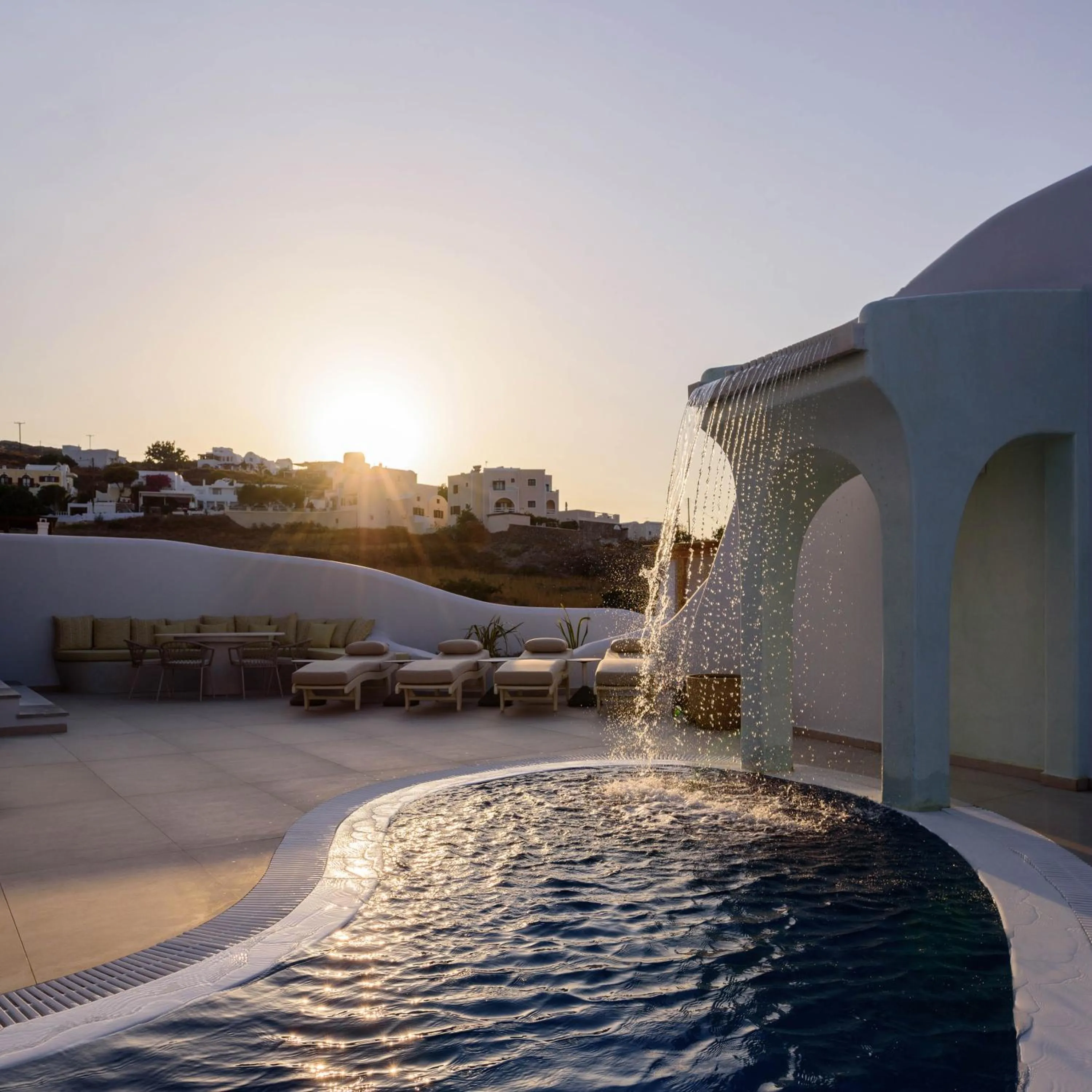 Swimming pool in Acro Blue Luxury Villas