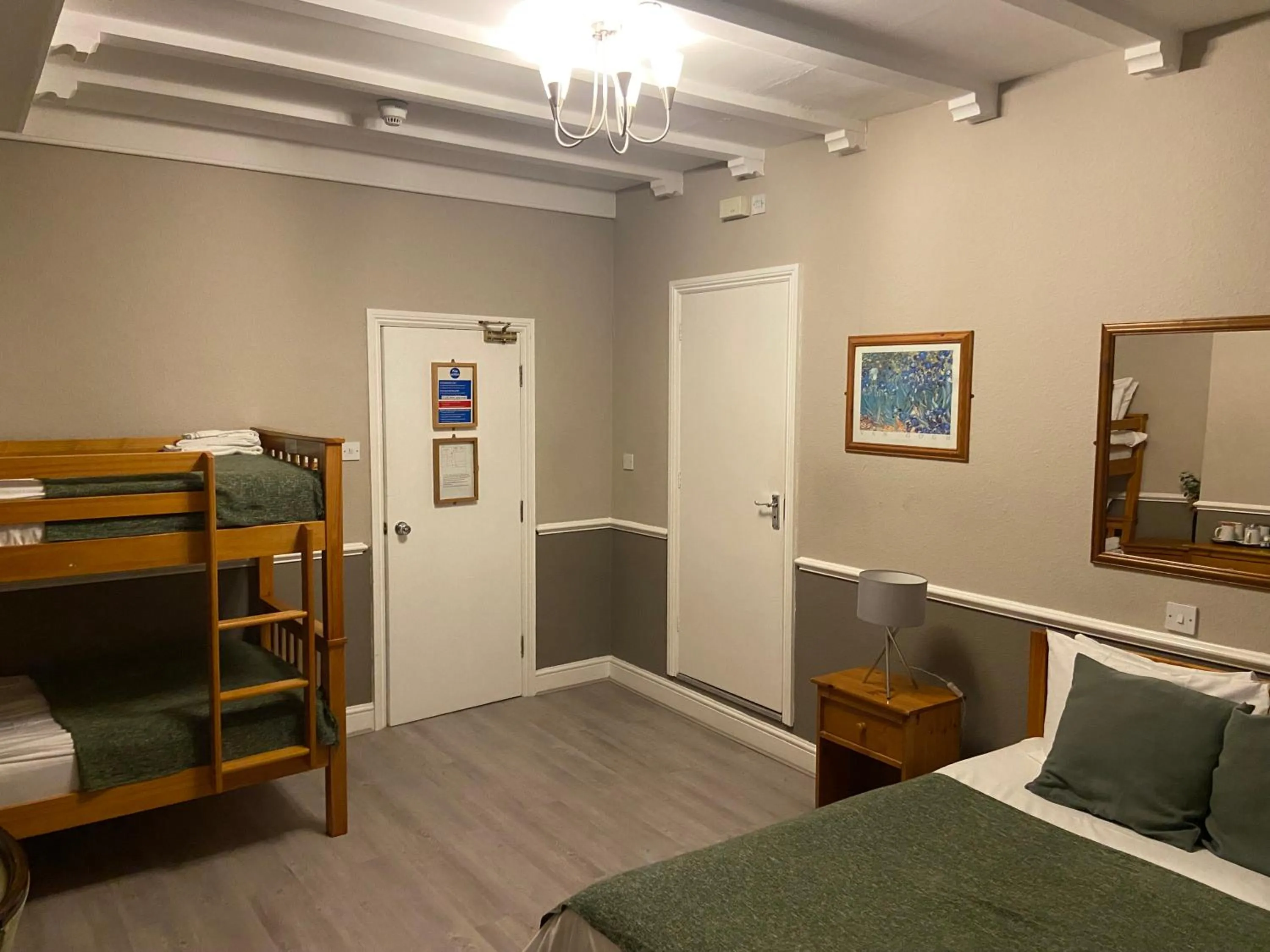 Bed in The Swan Inn Pub