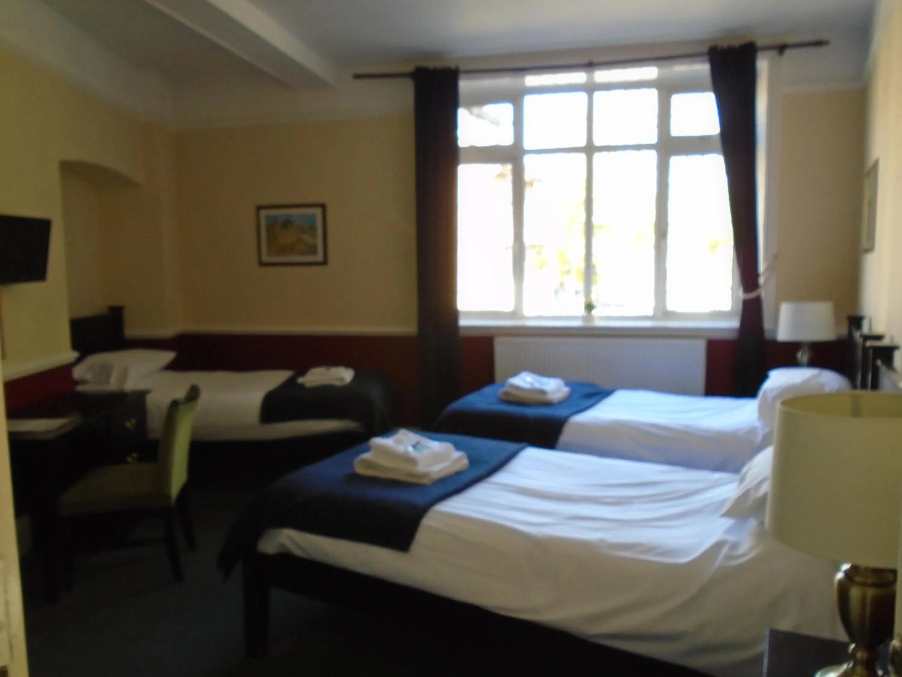 Bed in The Swan Inn Pub