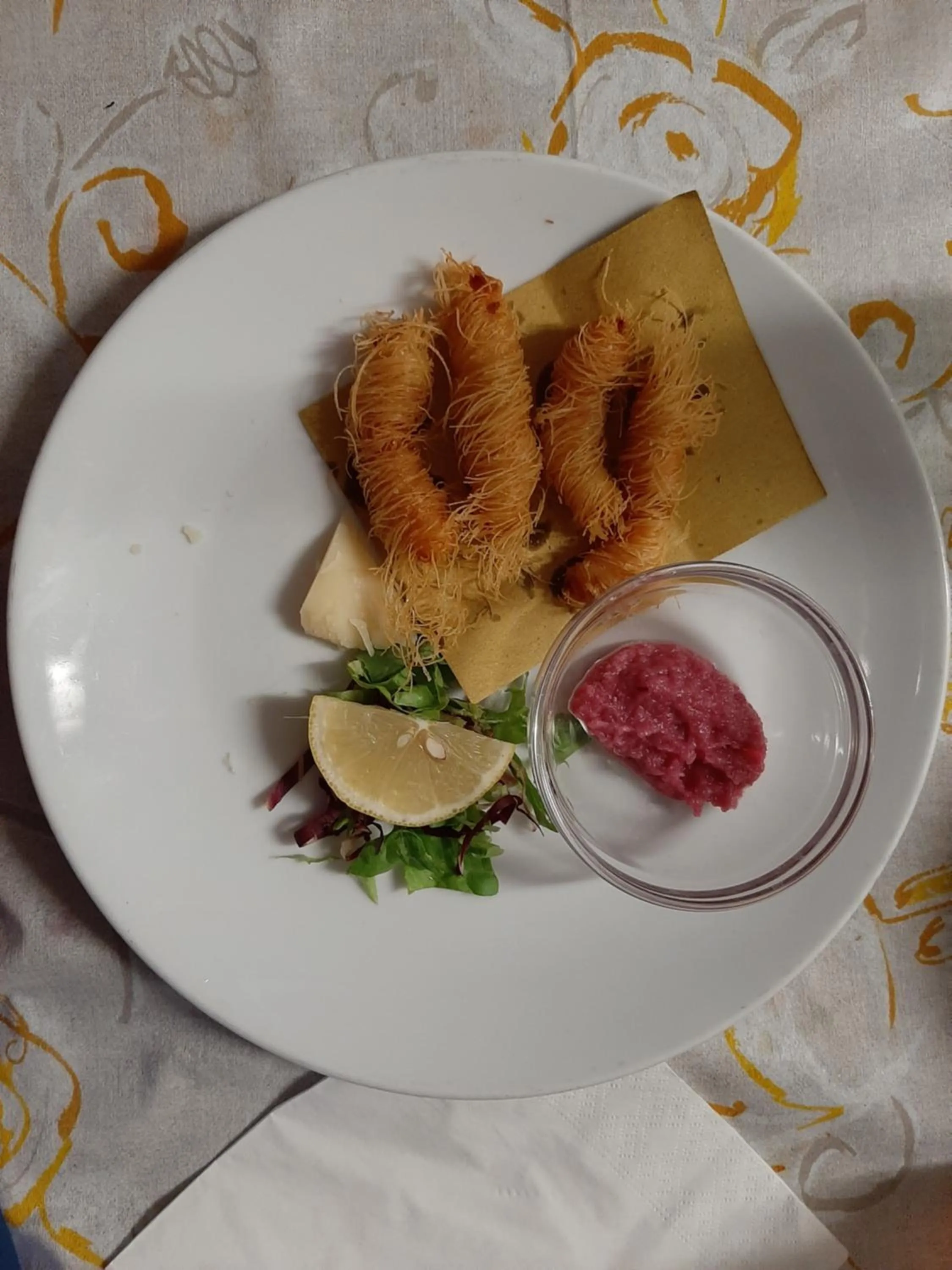 Food close-up in Hotel Desire'