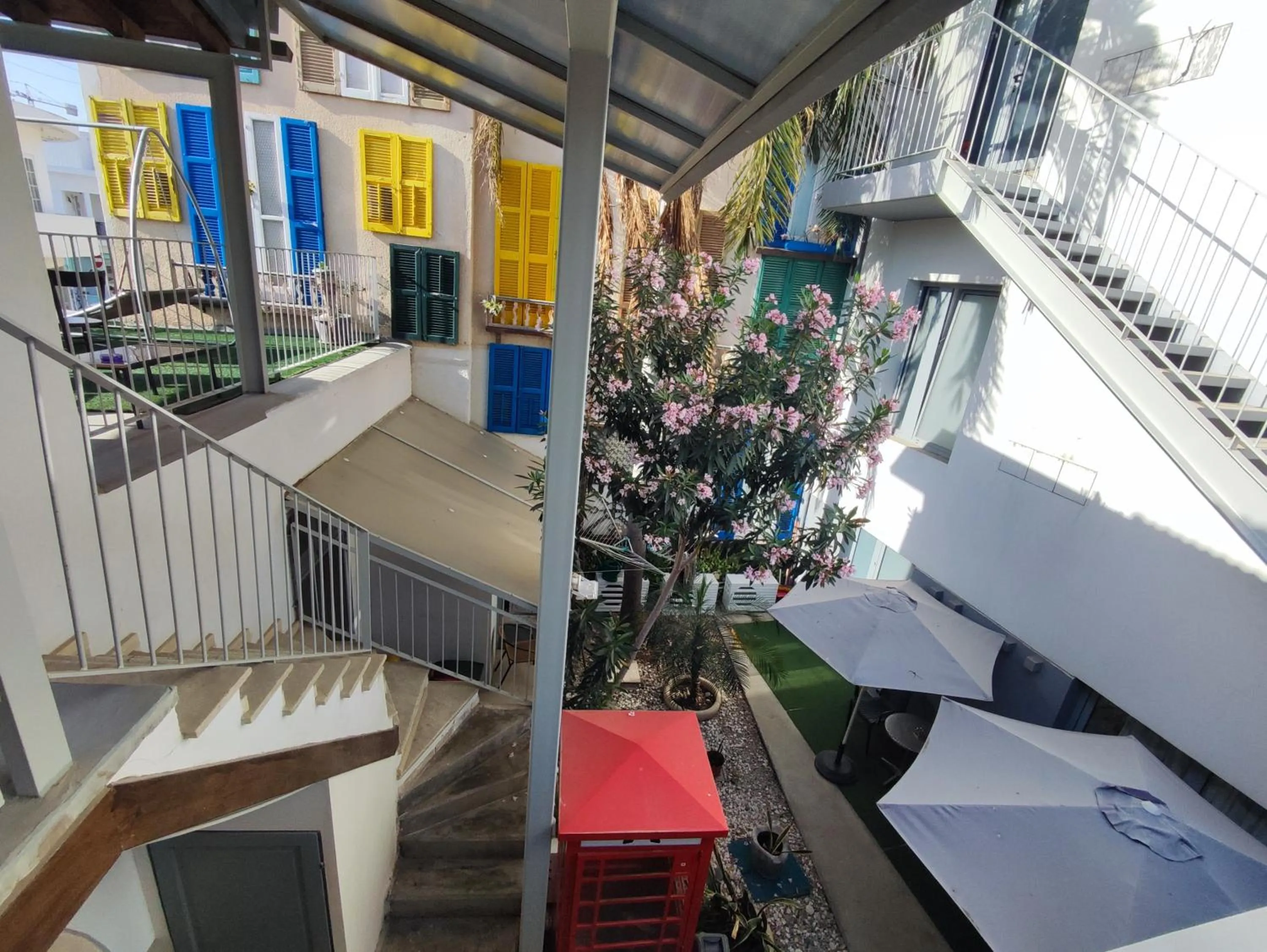 Inner courtyard view in St. Lazaros Studios