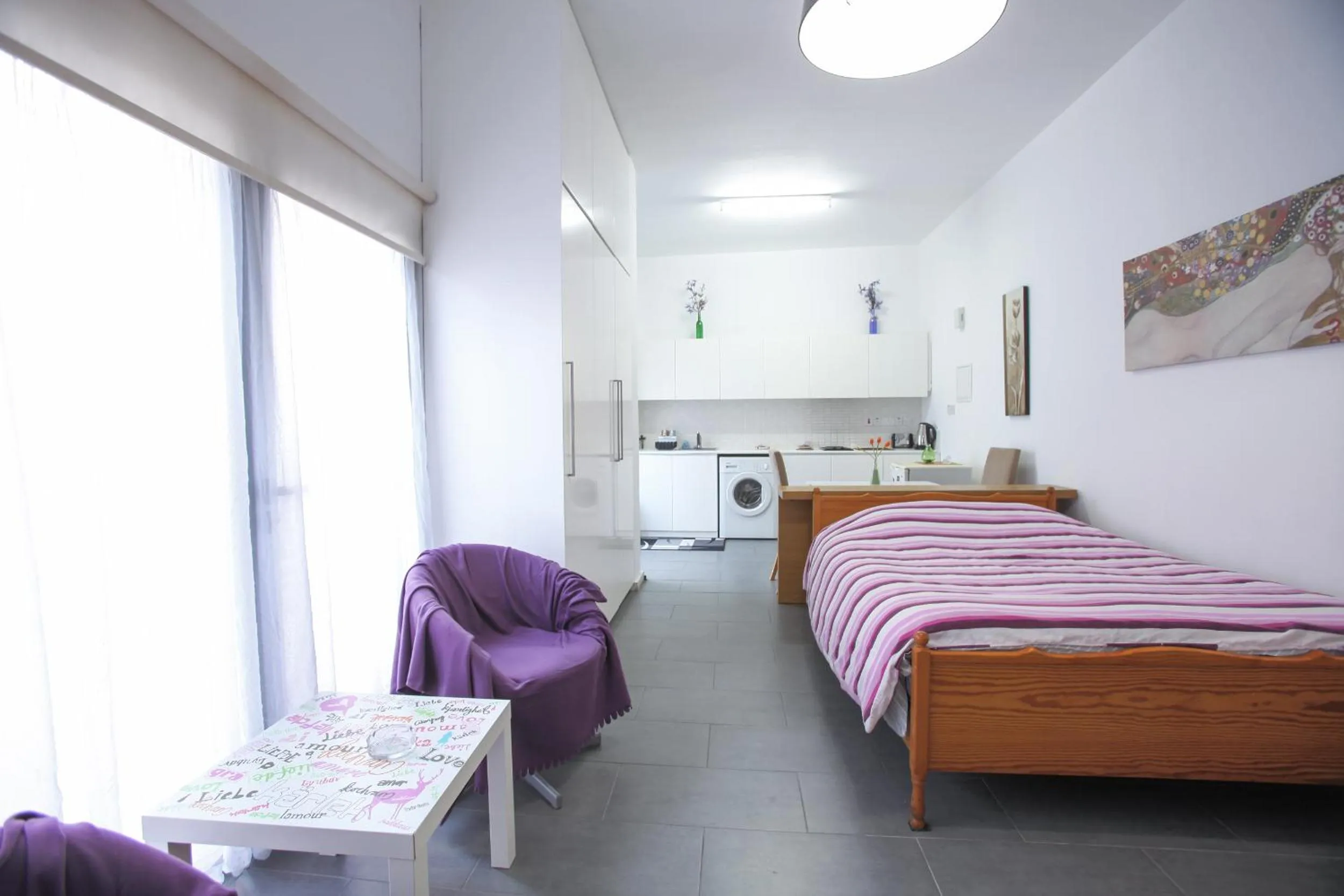 Photo of the whole room, Bed in St. Lazaros Studios