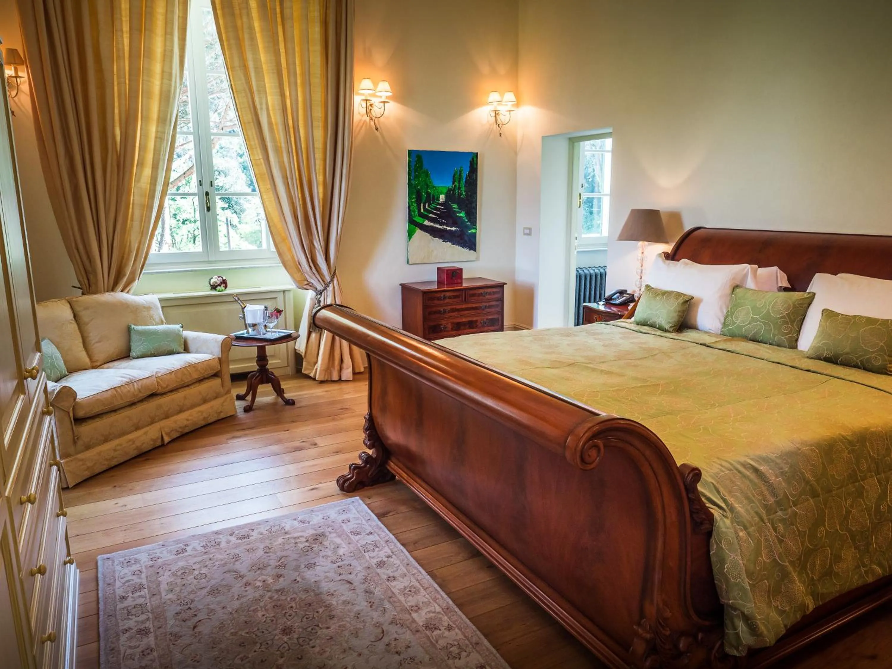 Bed in Hotel Villa Casanova