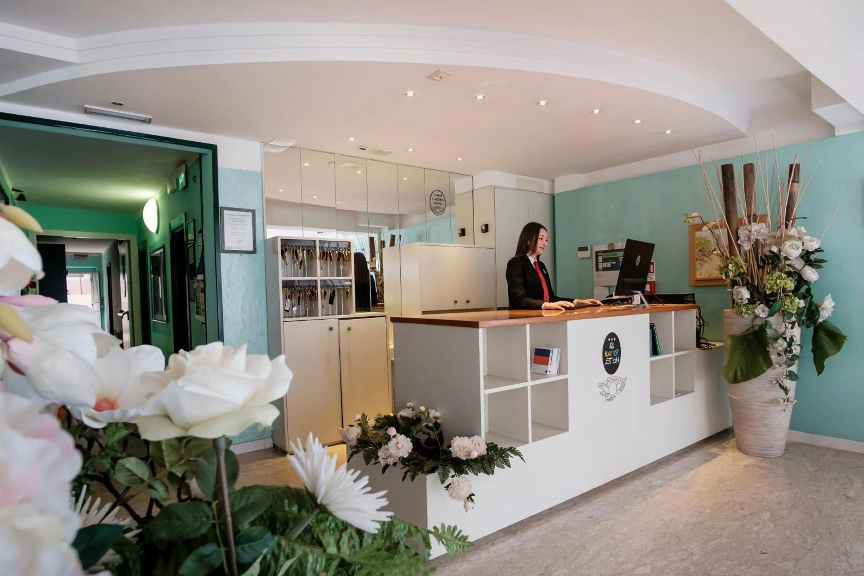 Lobby or reception in SI Rimini Hotel