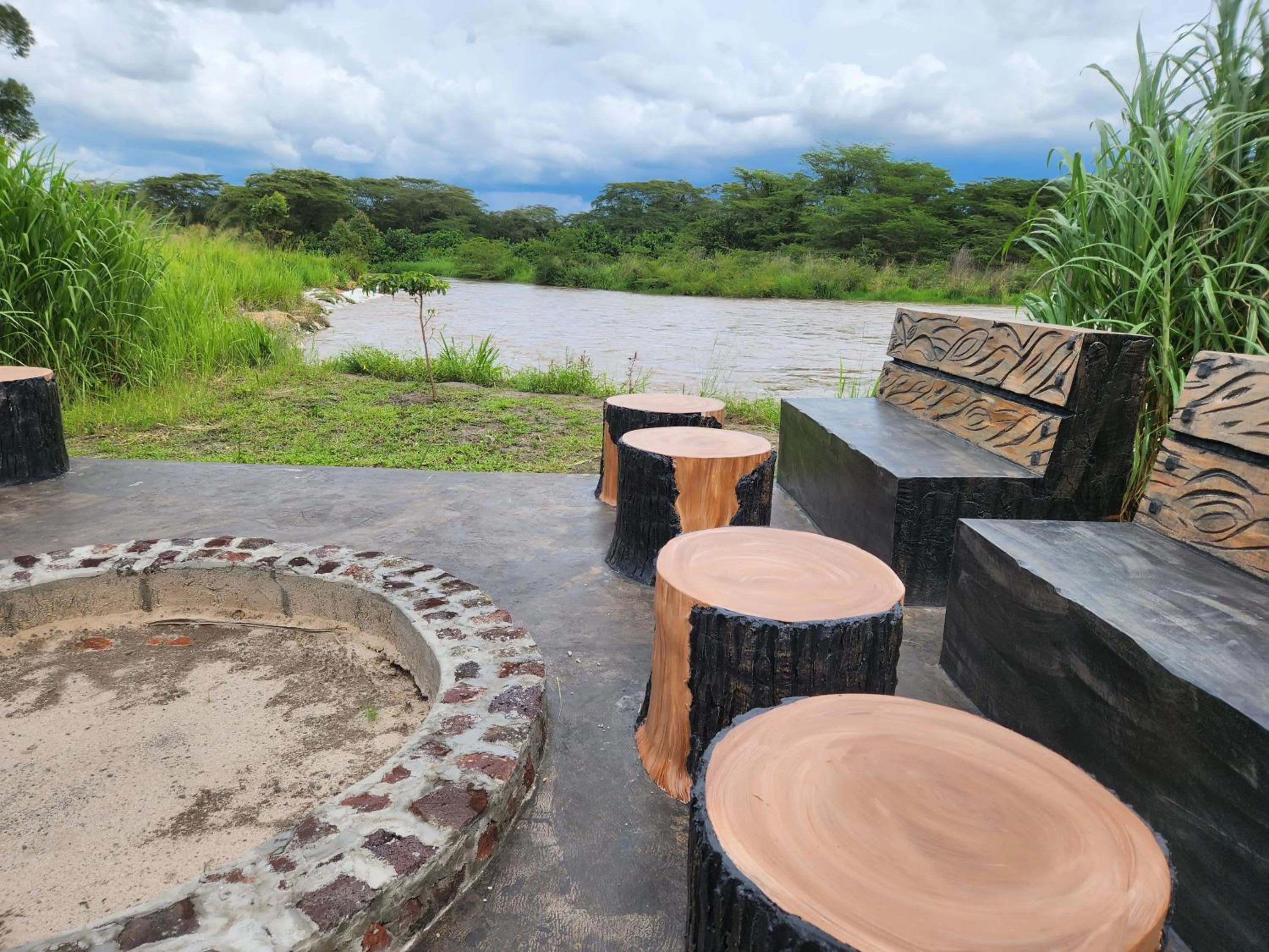 Natural landscape in Ishasha Pride Lodge