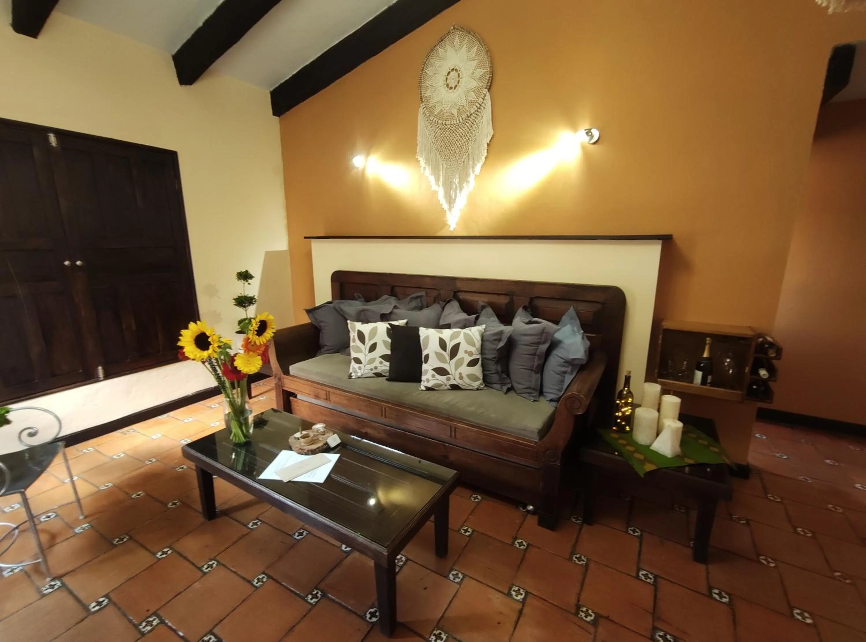 Living room in Santuario Las Escaleras